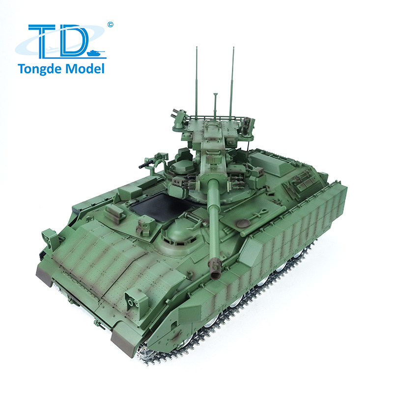 全新 通德 1:16 遙控 M 2128 布雷德利 105mm 火炮支援戰車 | 遙控坦克| 3.0版 | 金屬升級版本 | 紅外線對戰 | 伸縮炮管