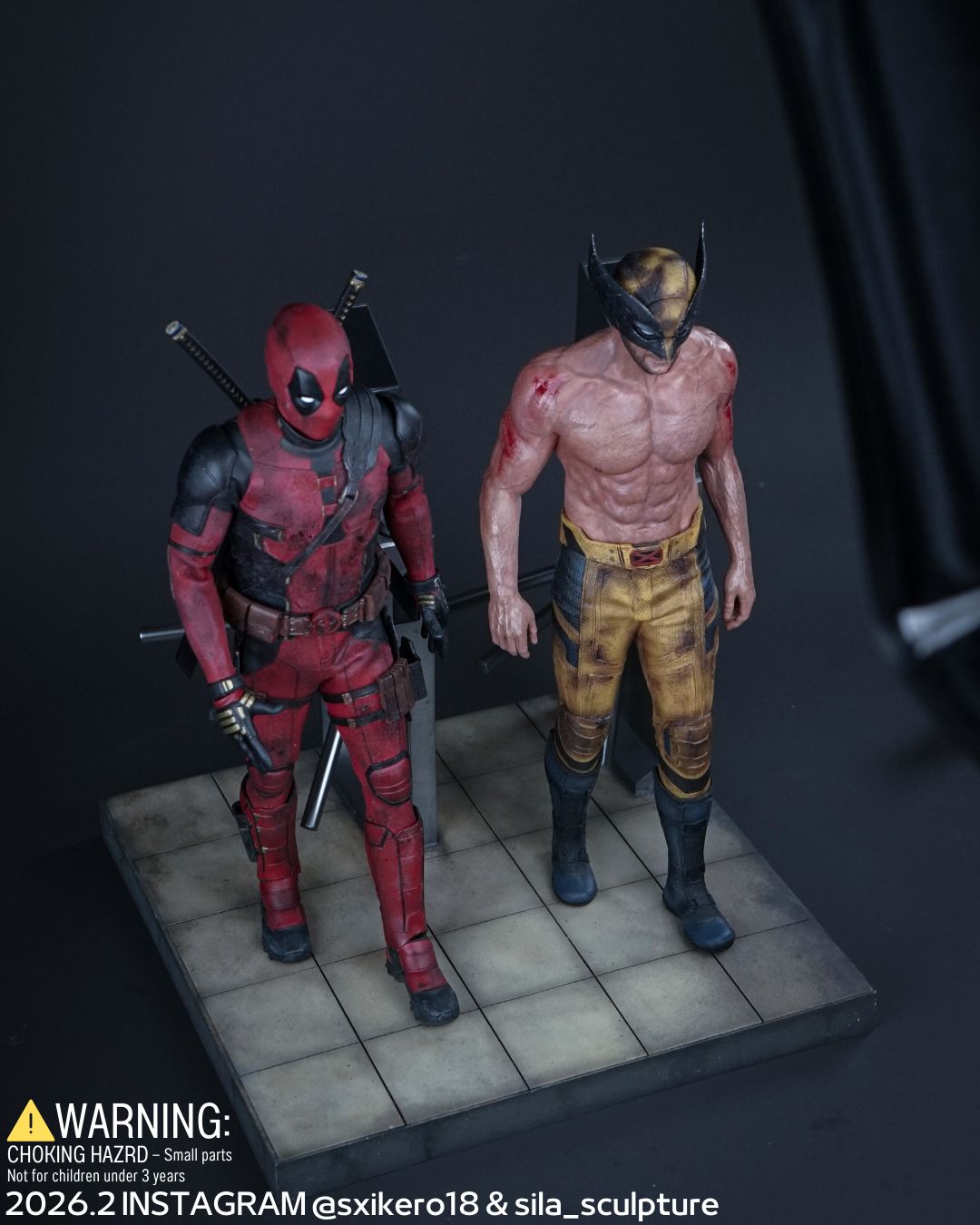 狼人戰損半面具雕像 Wolverine Half Masked Statue project