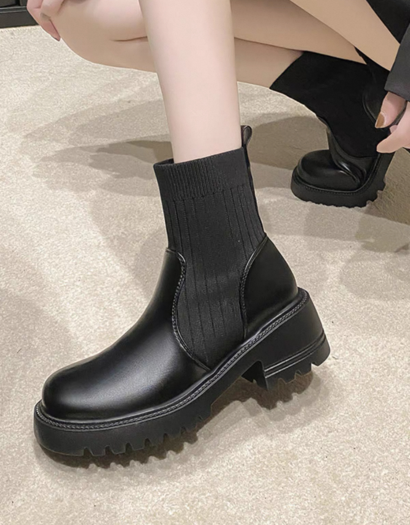 TA19 厚底增高马丁靴