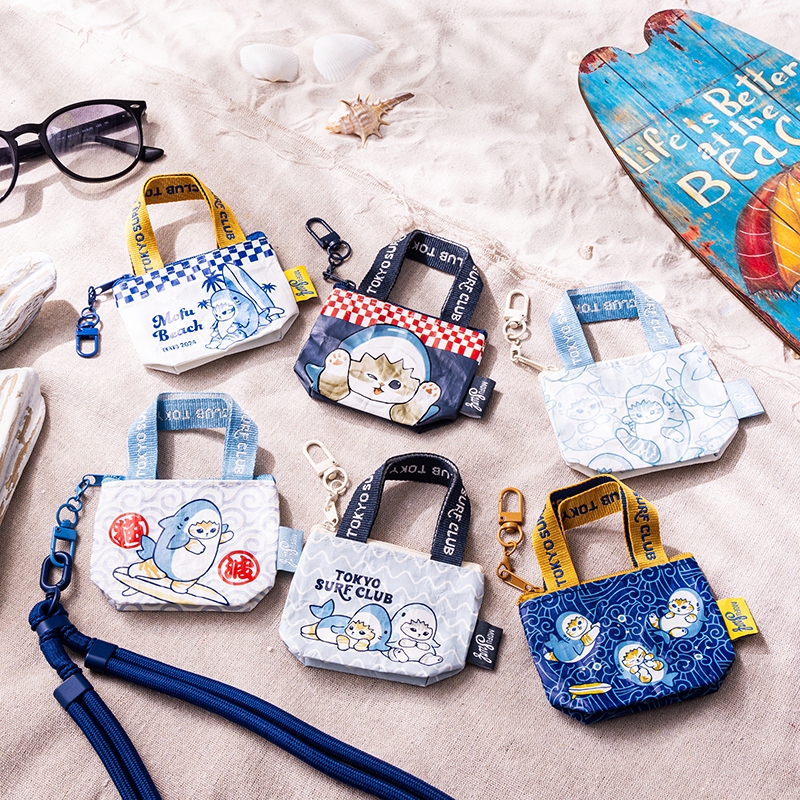 🌸 【預訂】Mini Bag Charm - Mofusand Board Shark
