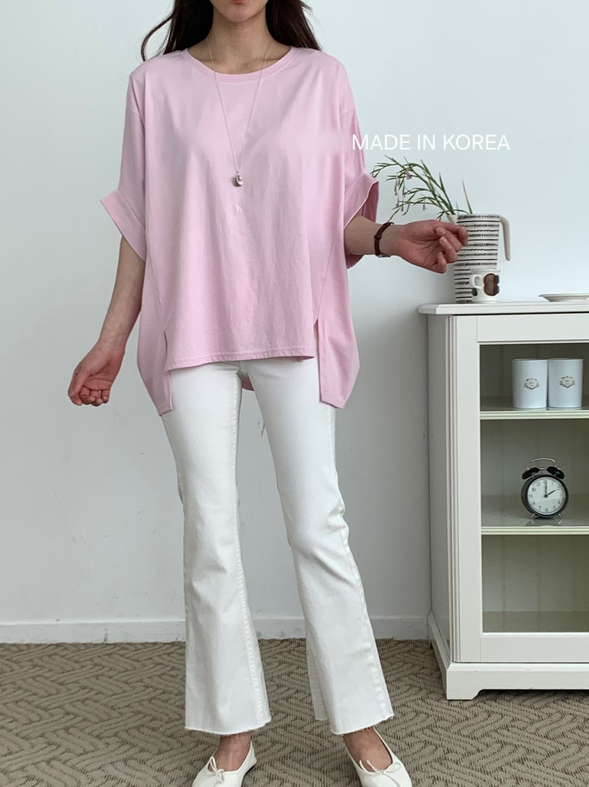 G6257 韓國🇰🇷鬆身淨色top