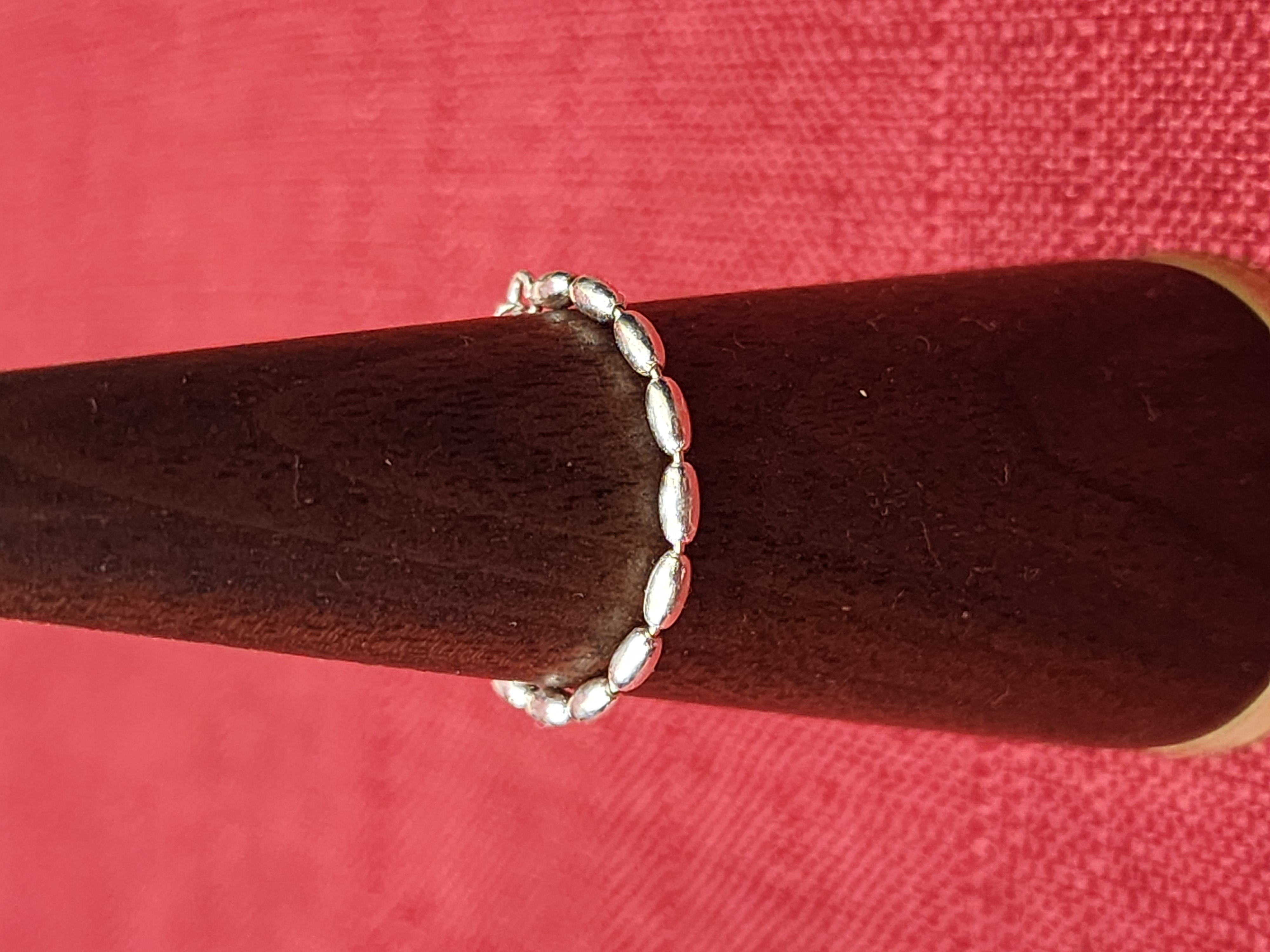 EE Silver 925 Solid Small Oval Chain Ring