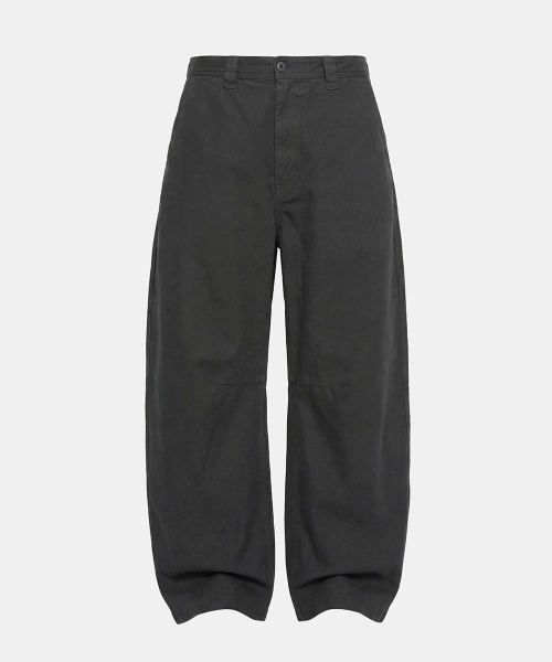 Mystic Formal Curved Chino Pants - Charcoal