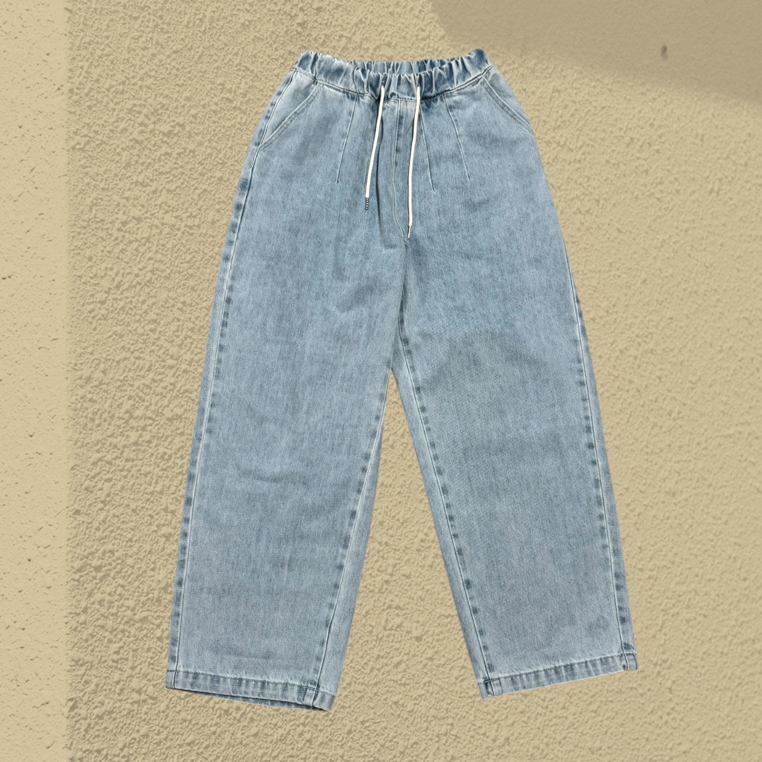 221183 全橡筋腰洗水牛仔褲