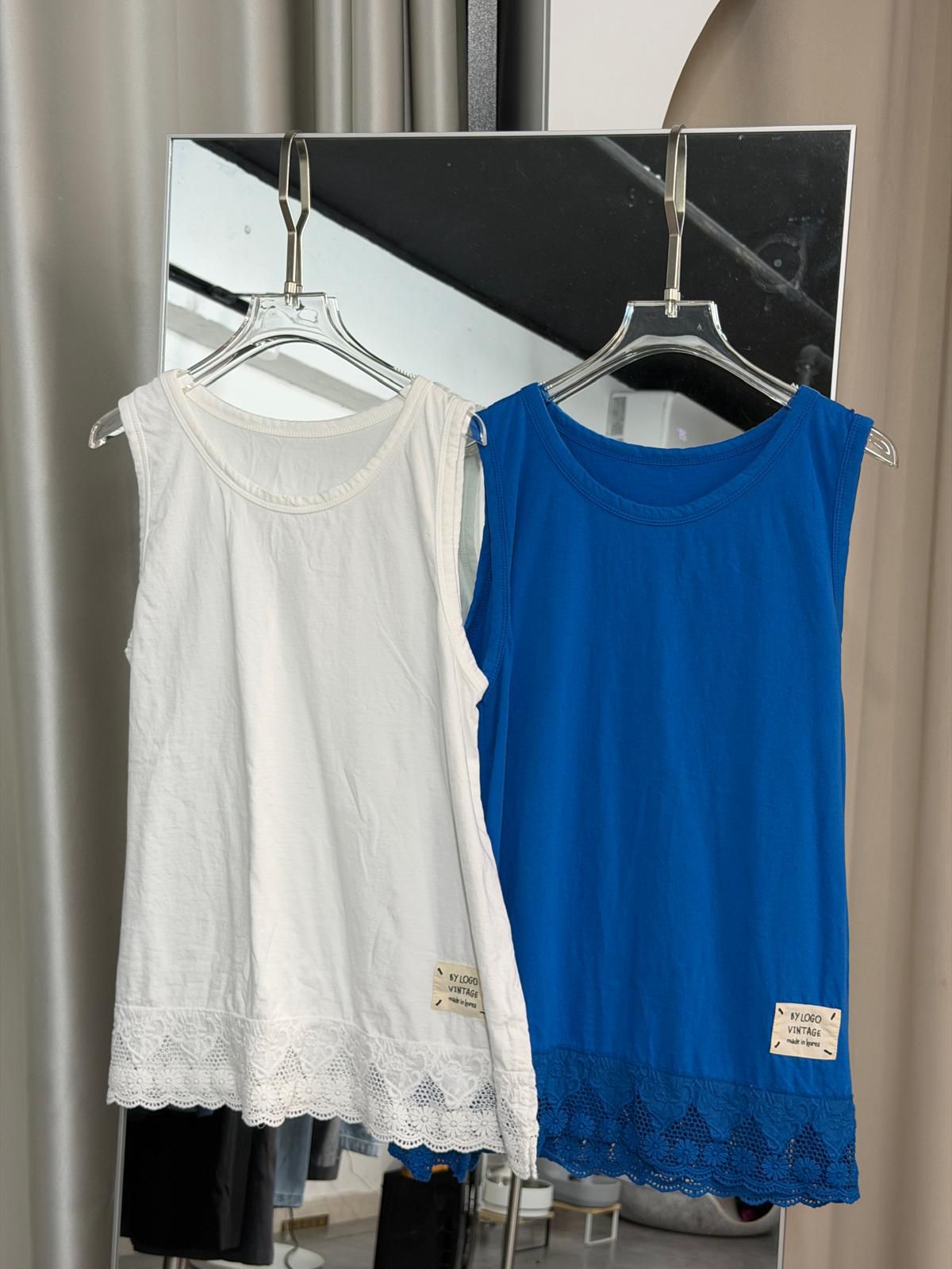 SS2636 日系蕾絲邊飾無袖背心