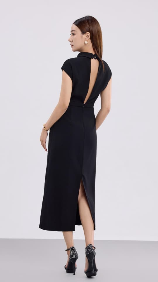 14241328 Aurora Open-Back Elegance Dress