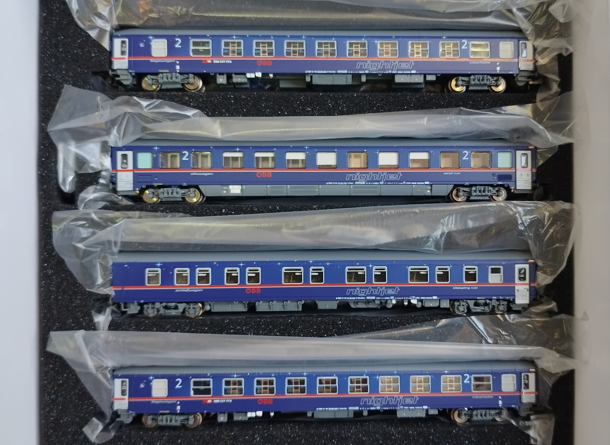 LS models NightJet 8pcs box set (Love your planet ÖBB and SBB grouping) N 1:160