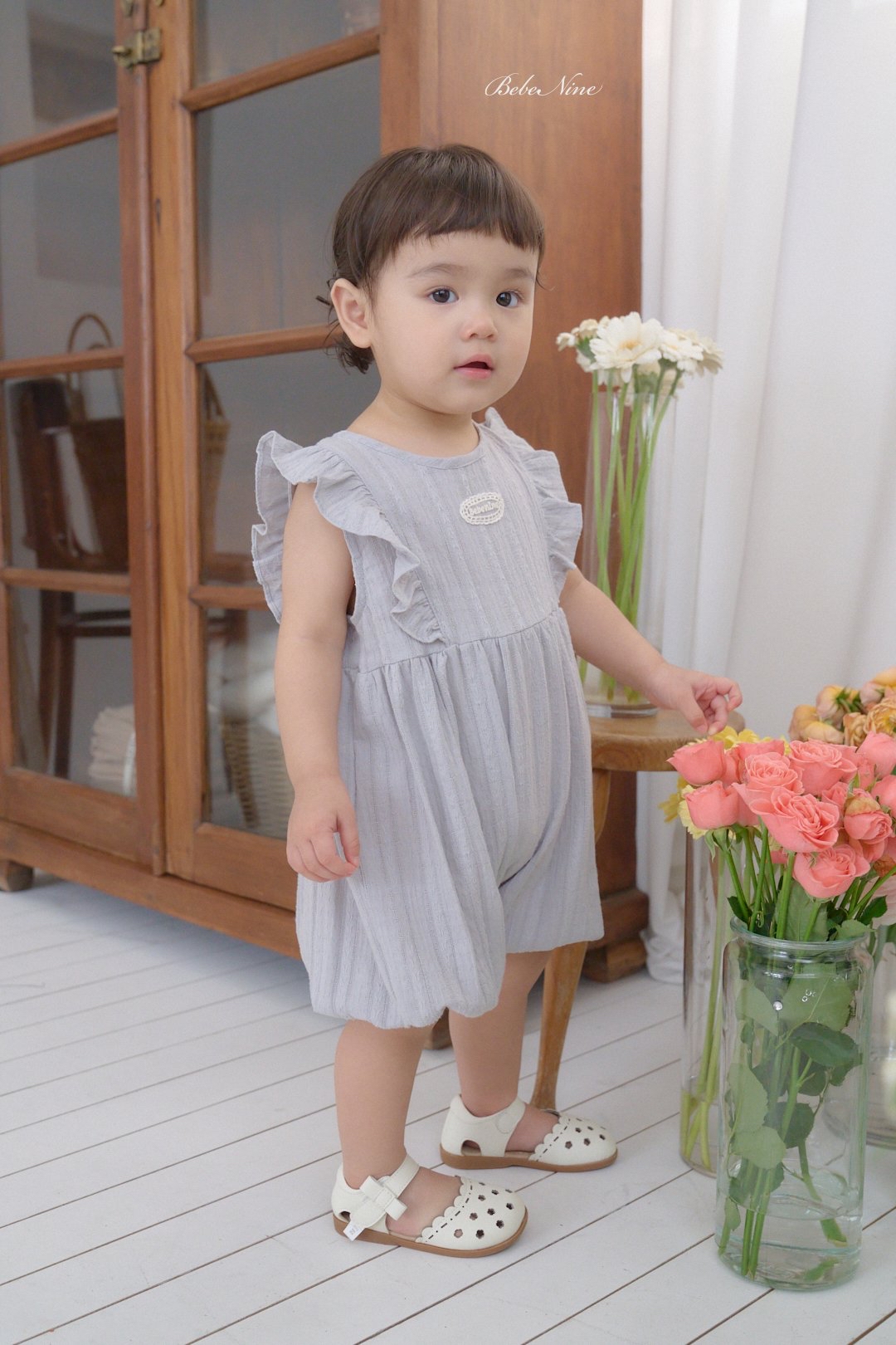 ☀️預訂 韓國直送☀️🇰🇷Bebenine兩色蕾絲標誌荷葉邊背心連身服