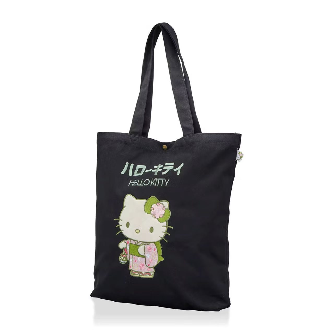 抹茶控必收！日本直送 Sanrio 抹茶和風帆布袋 Tote Bag