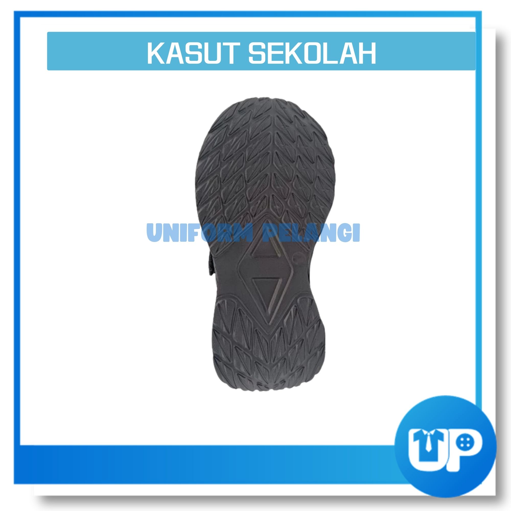 TWENTIES Kasut Sekolah Hitam Light Weight FULL PVC School Shoes P262