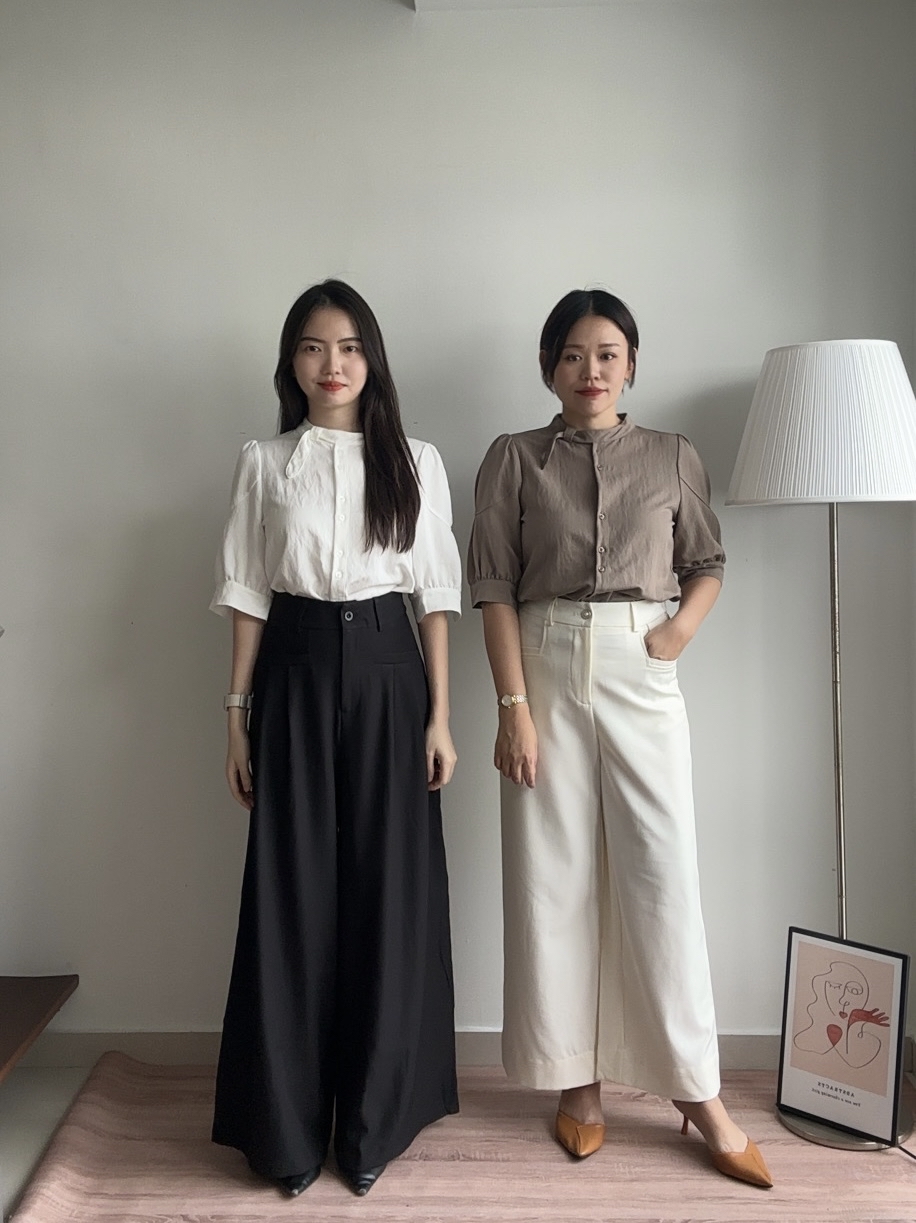T4265 Stand Collar Half Sleeve Shirt - 3 Colors 