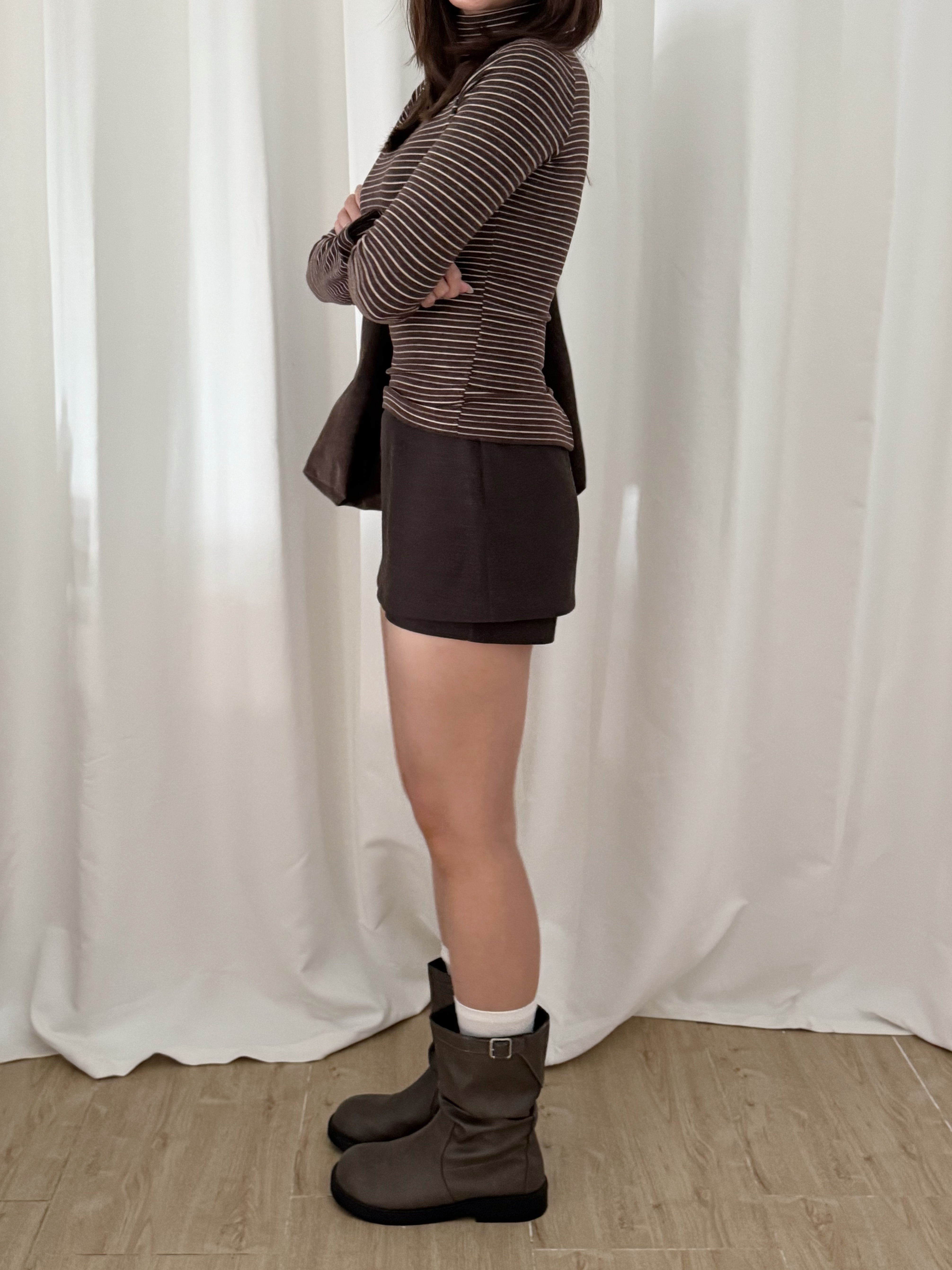 [All DAY舒適!!]365舒適A字短裙褲(三色入)