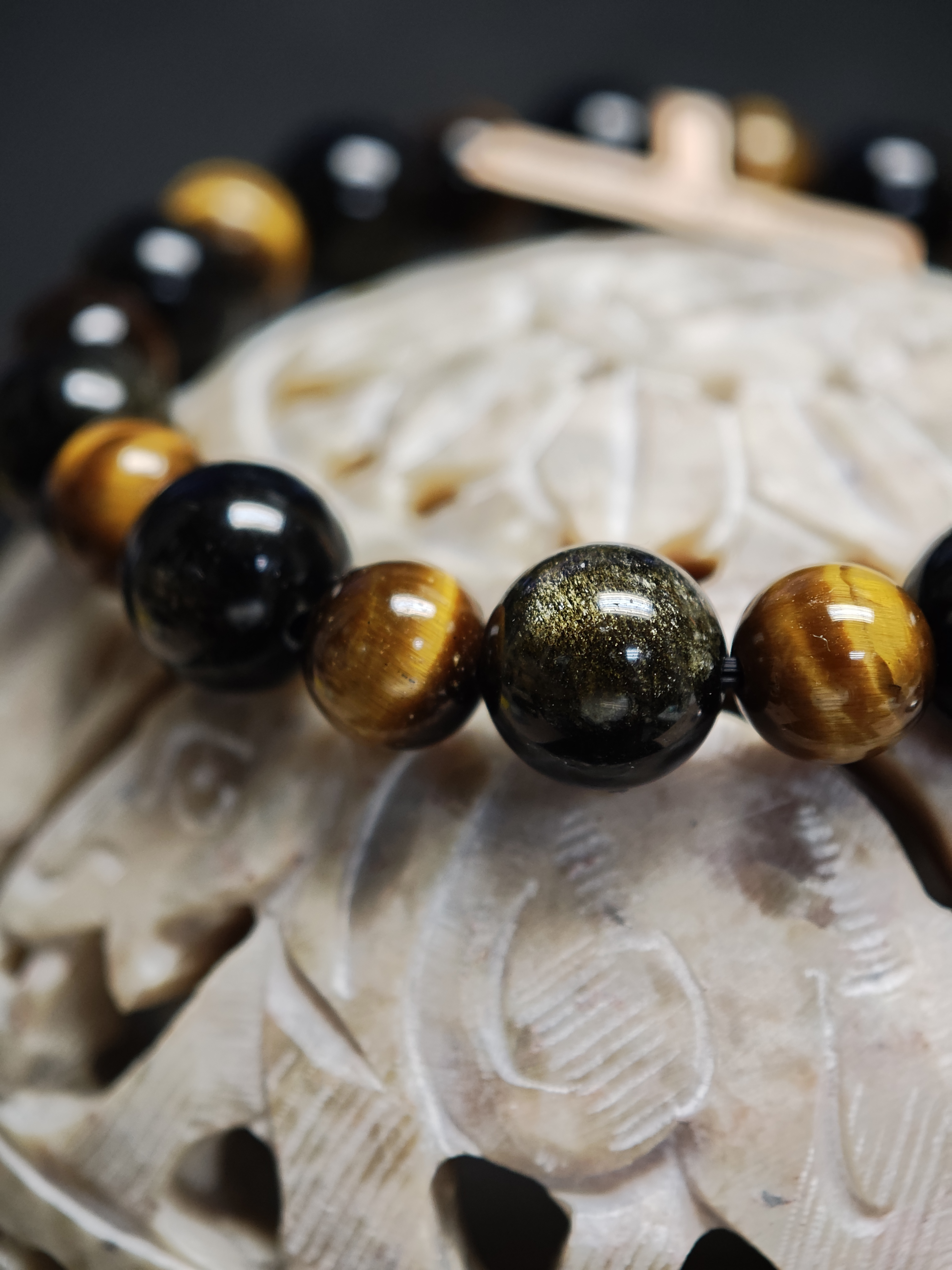 ✨新品DIY水晶手串💫🟡金曜石&🟡黃虎眼石✨