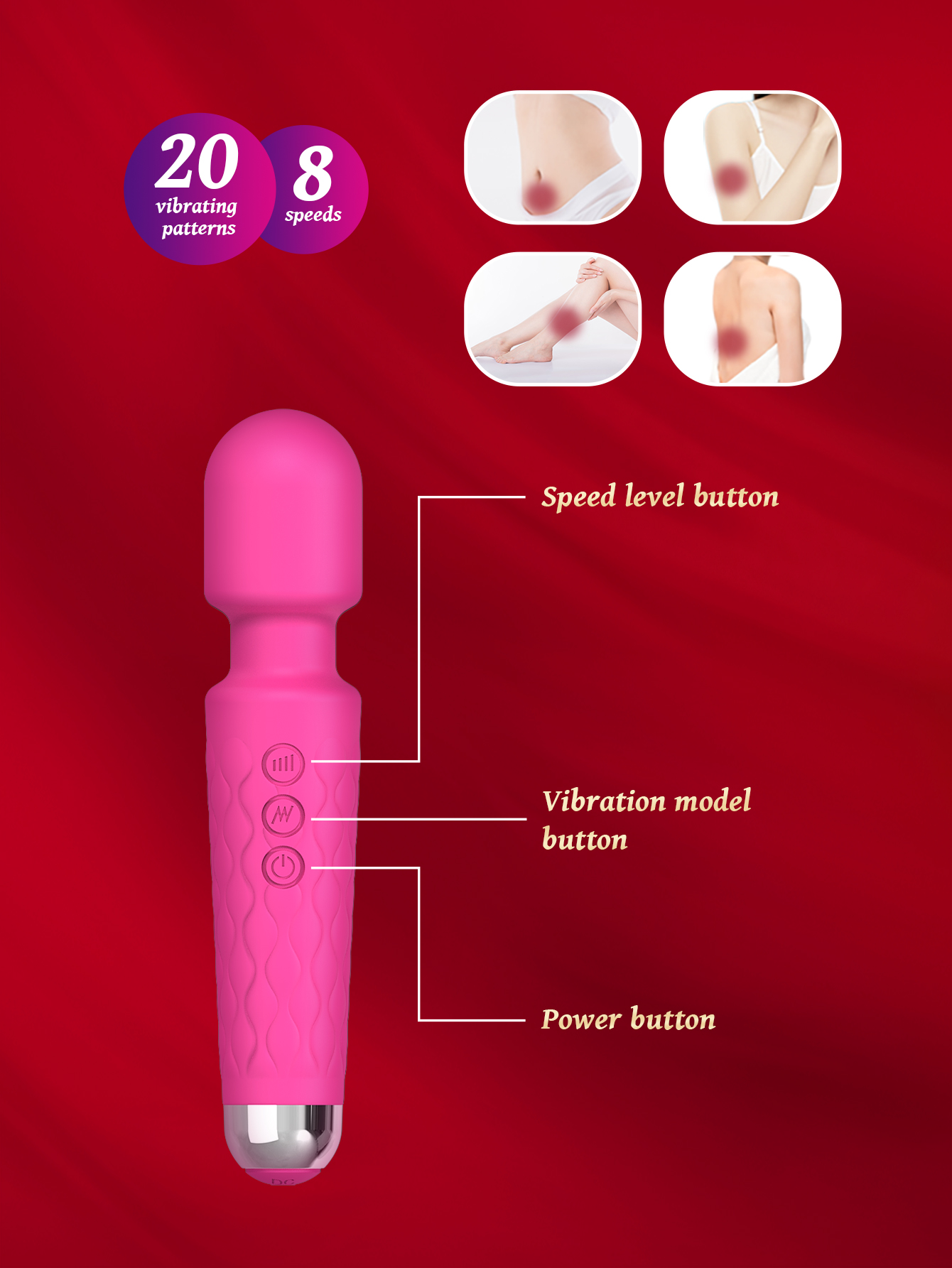 爆款振动棒女性成人性用品av棒情趣按摩棒玩具