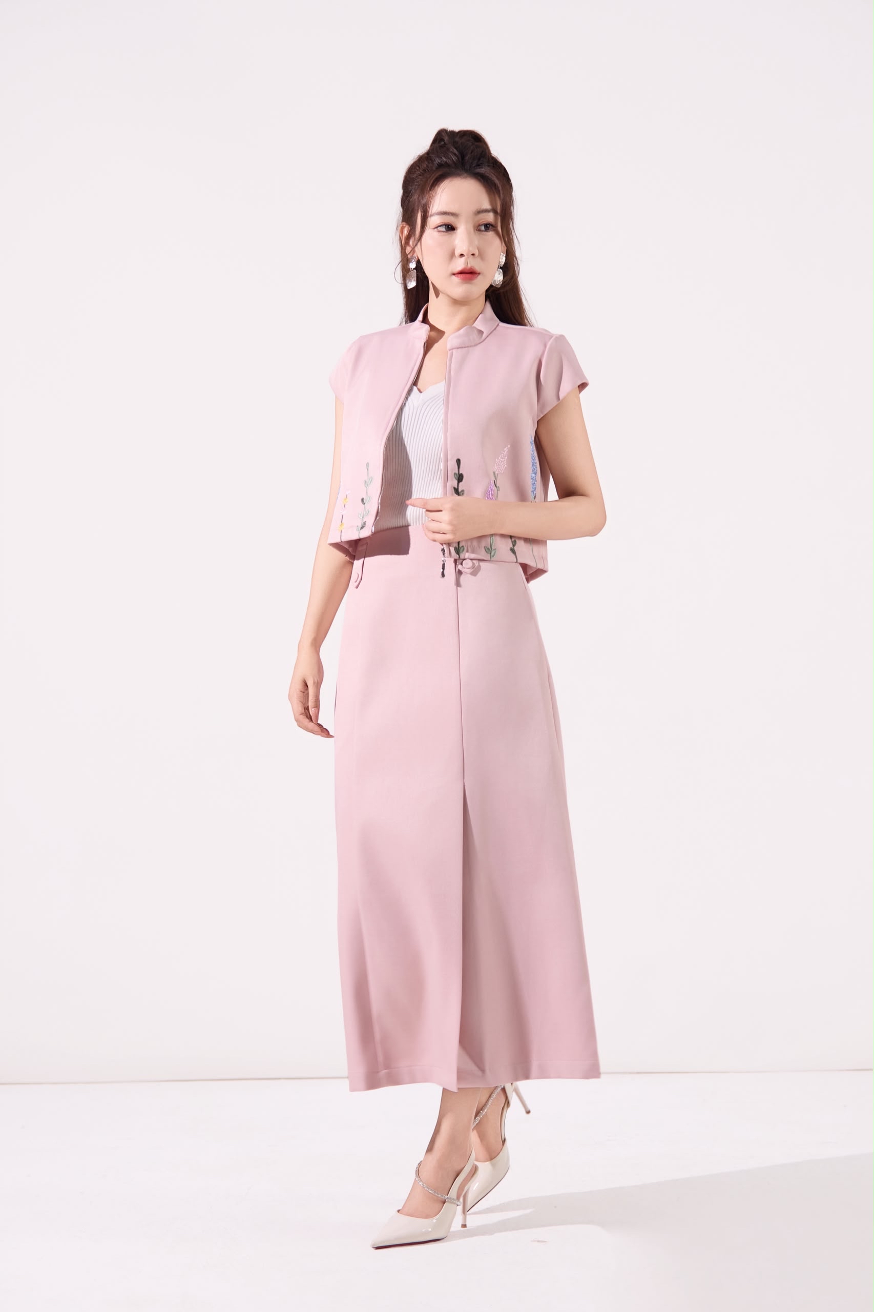 12241374 Elowen Tailored Maxi Skirt