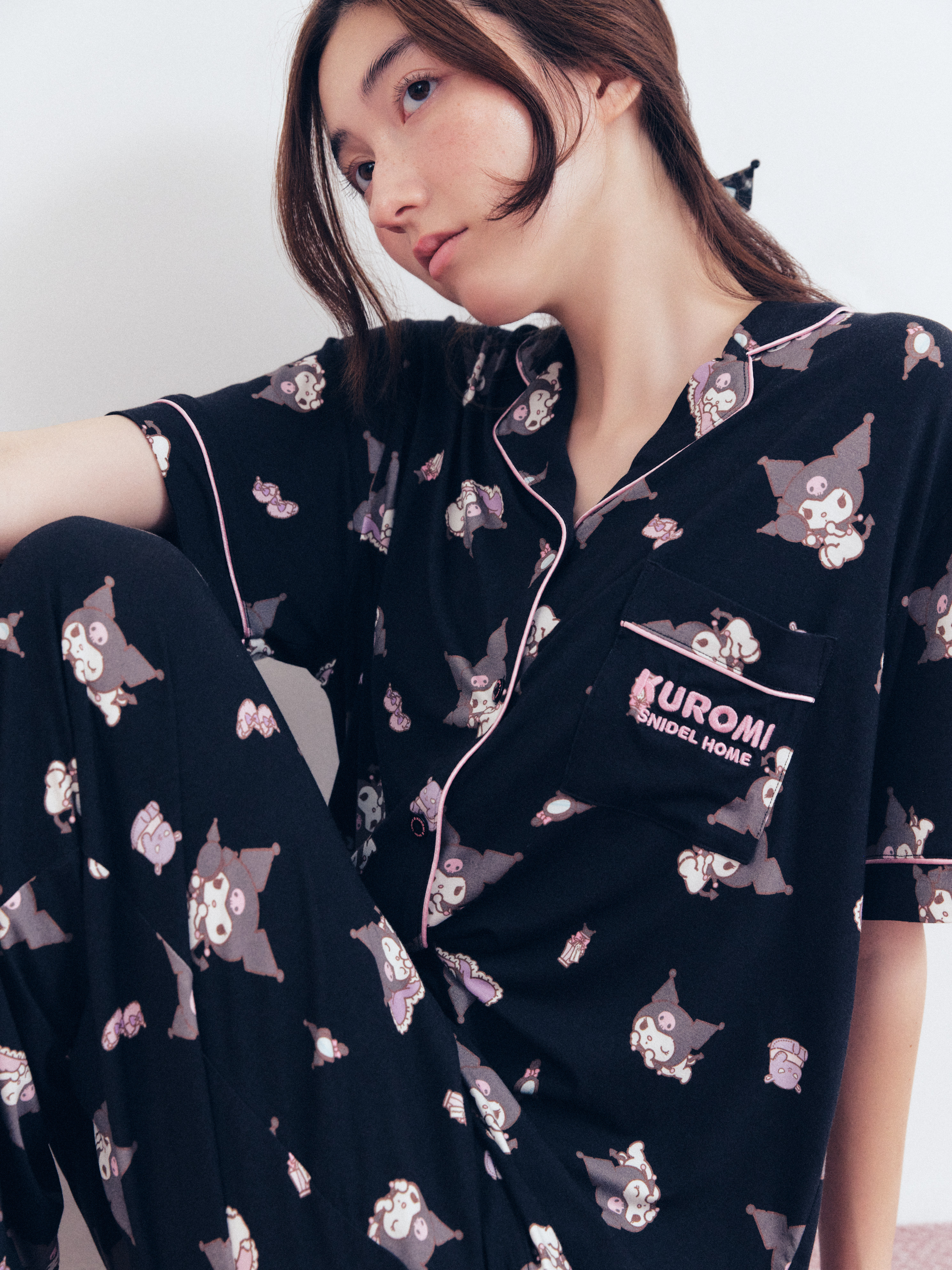 🎀【預訂】SNIDEL HOME x Kuromi 印花睡衣套裝 