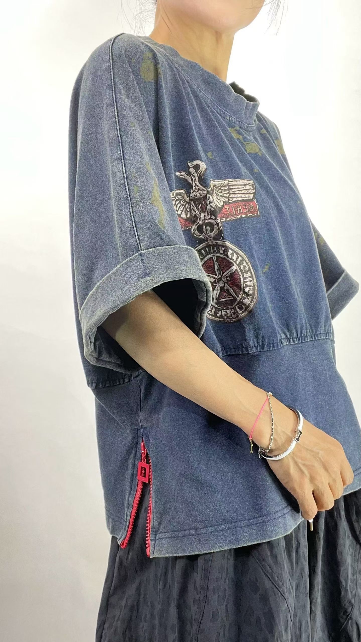 洗水棉短袖Top
