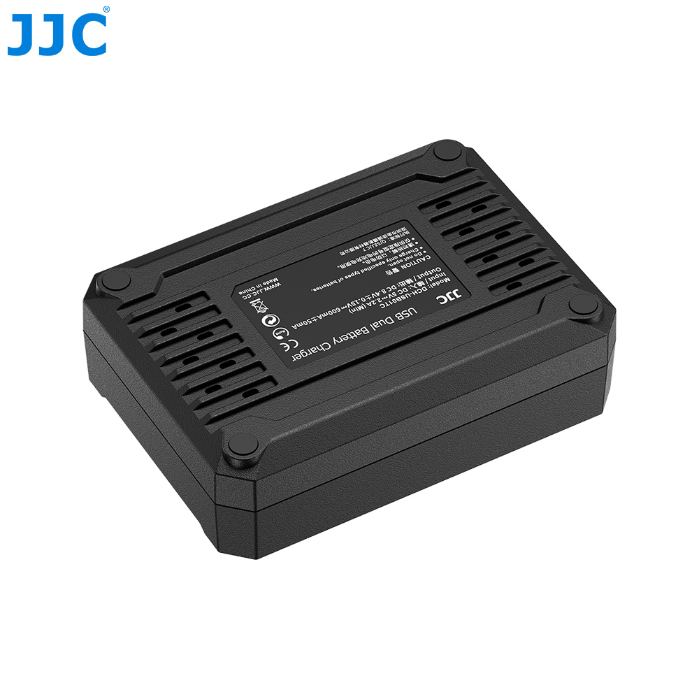 JJC USB Dual Battery Charger For Olympus BLX-1 / BLX1 (DCH-BLX1TC)