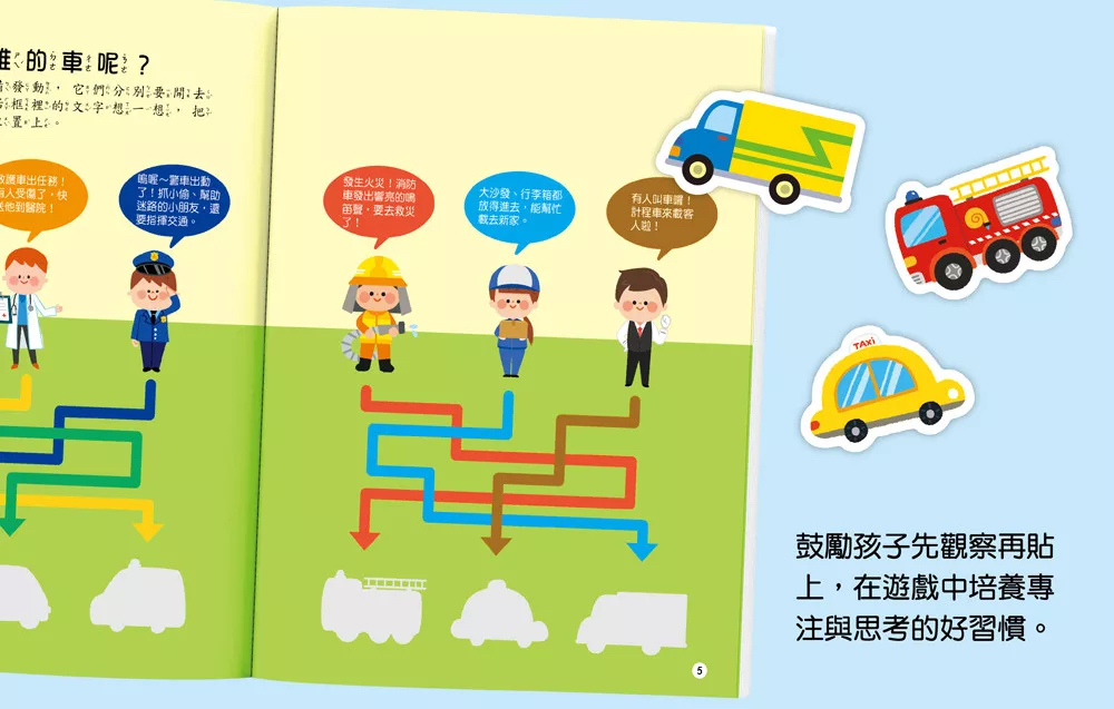 🔸預購貨品🔸全腦思維訓練聰明百科貼紙書 【交通工具】
