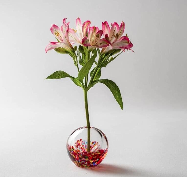 日本製 - ADERIA GLASS - 玻璃花瓶 - 紅色