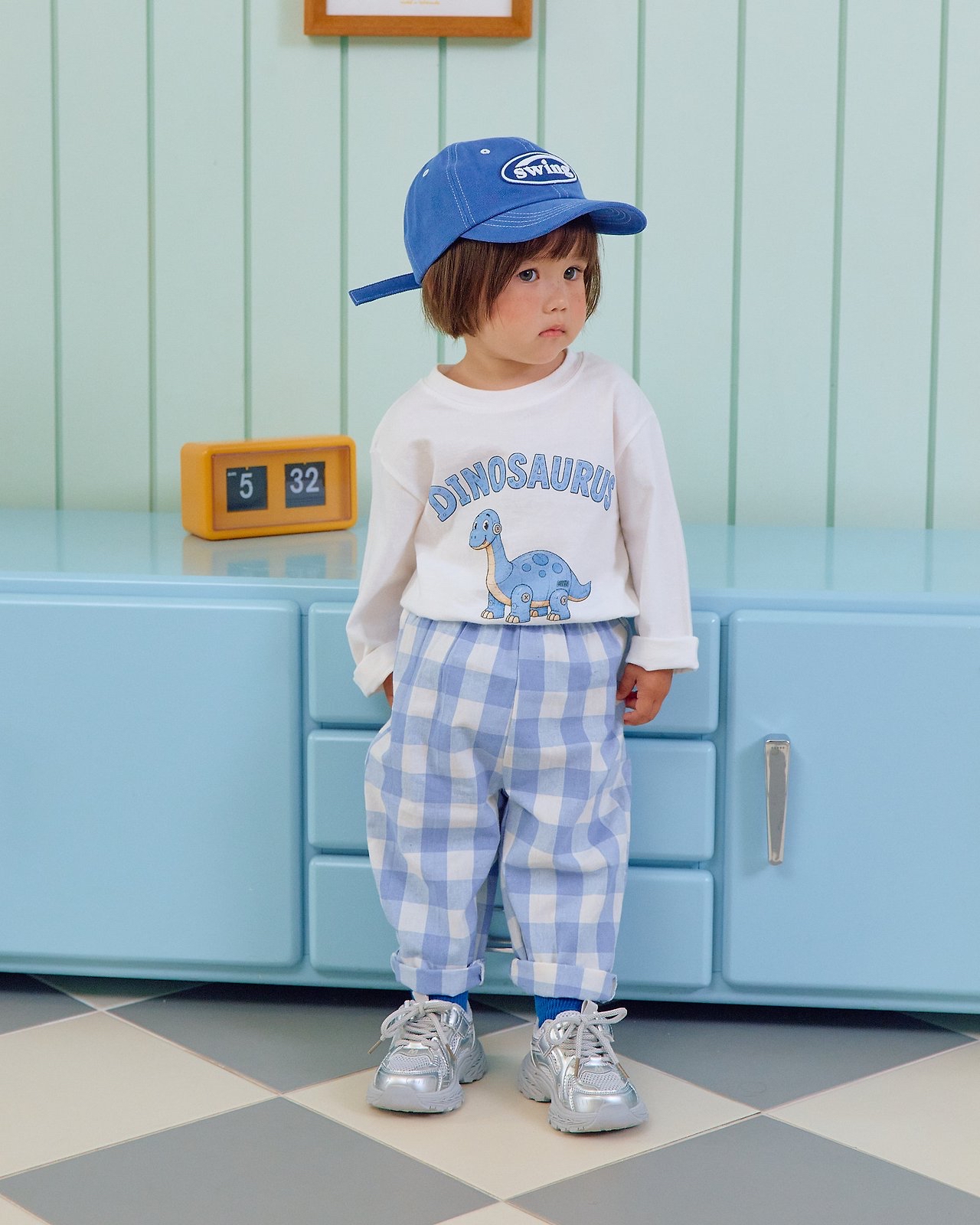 OOTT | Robot dinosaur top and bottom clothes set 