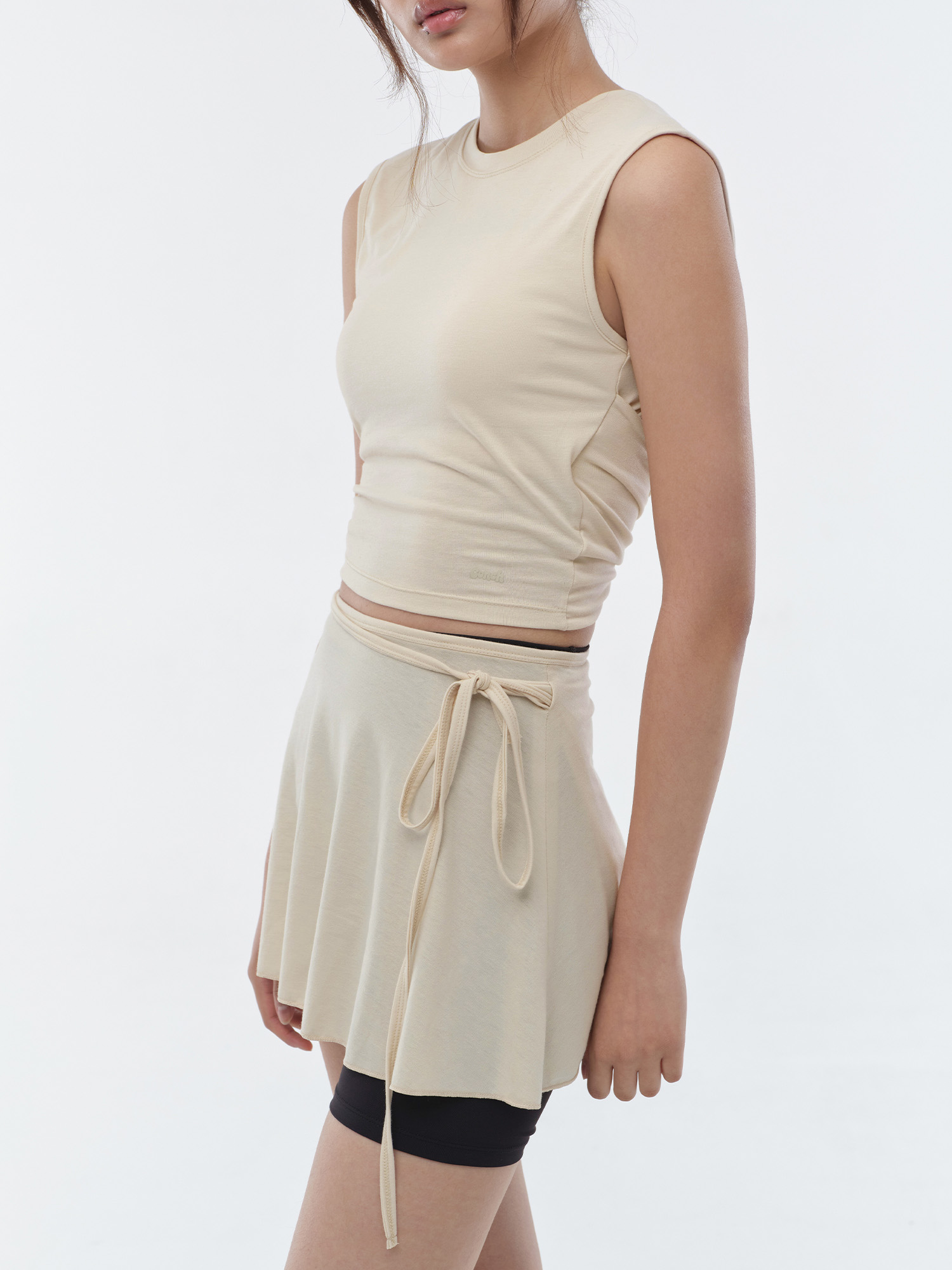 預購_Flared Cover-up Wrap Skirt by Conch