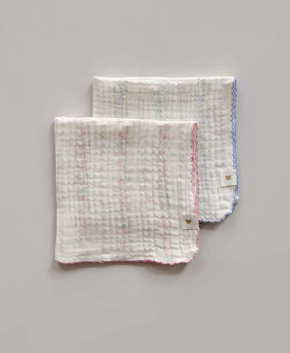 26S/S DTD Flora碎花溫馨系列-棉紗手絹