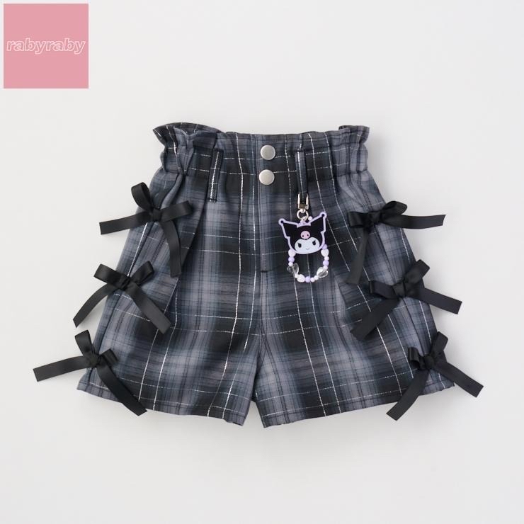 🇯🇵限量預訂 日本直送🇯🇵Kuromi串珠吊墜絲帶格紋短褲