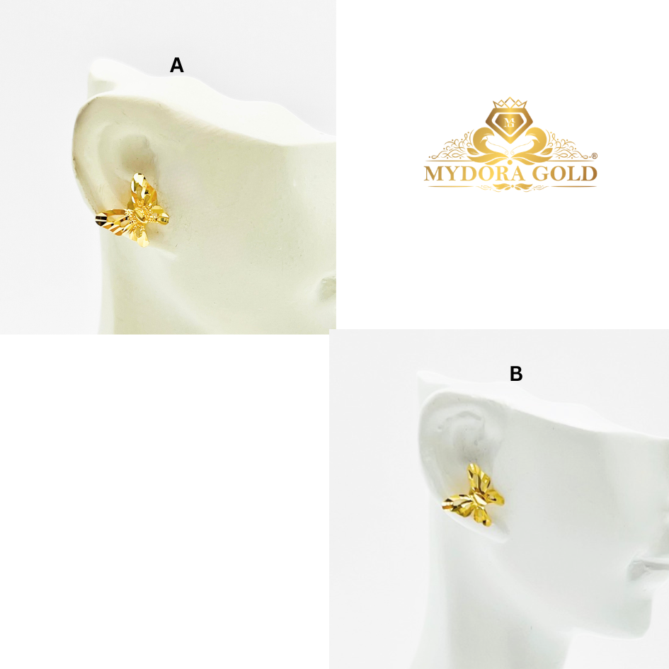 MYDORA Subang Stud Earing Butterfly l EMAS 916/22K