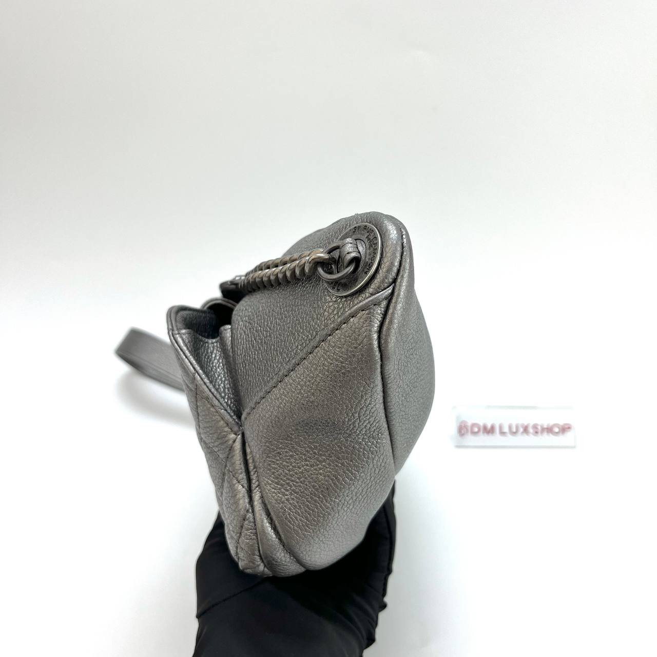 Chanel Metallic Silver Casual Rock Waist Bag SHW (Serial 22)