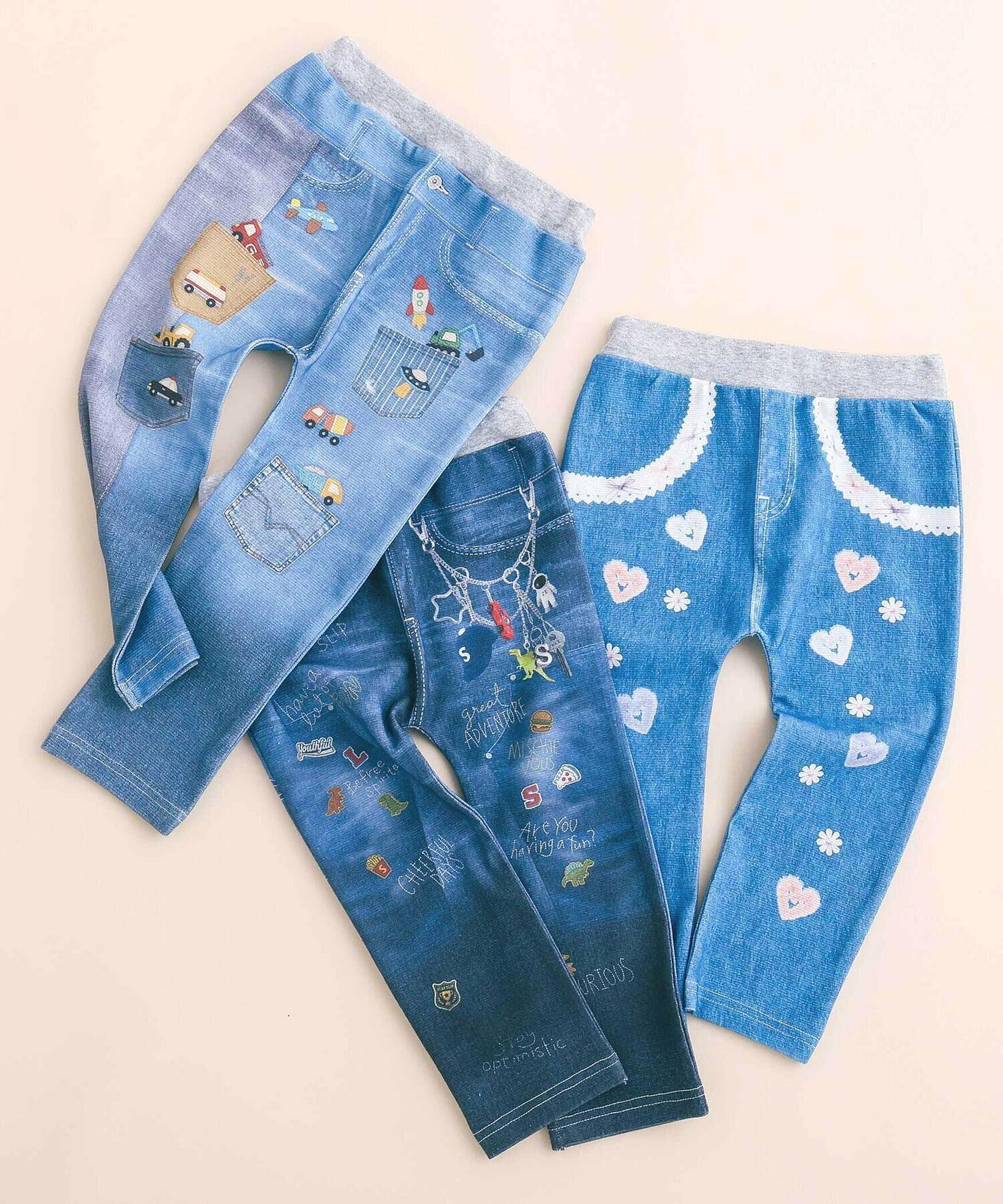 🆕【⭐訂購⭐】🇯🇵日本直送🌀米蘭羅紋 印花 牛仔8分褲［3款選］🌀 [ELBA-0179][260308]