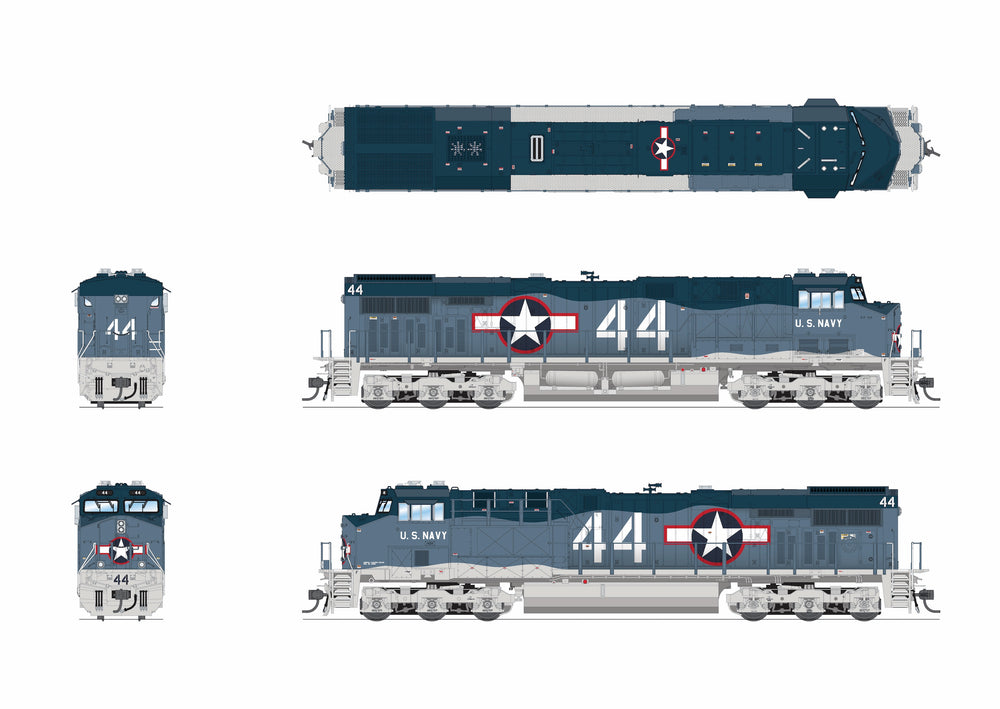 Broadway Limited GE ES44AC, US Navy #44