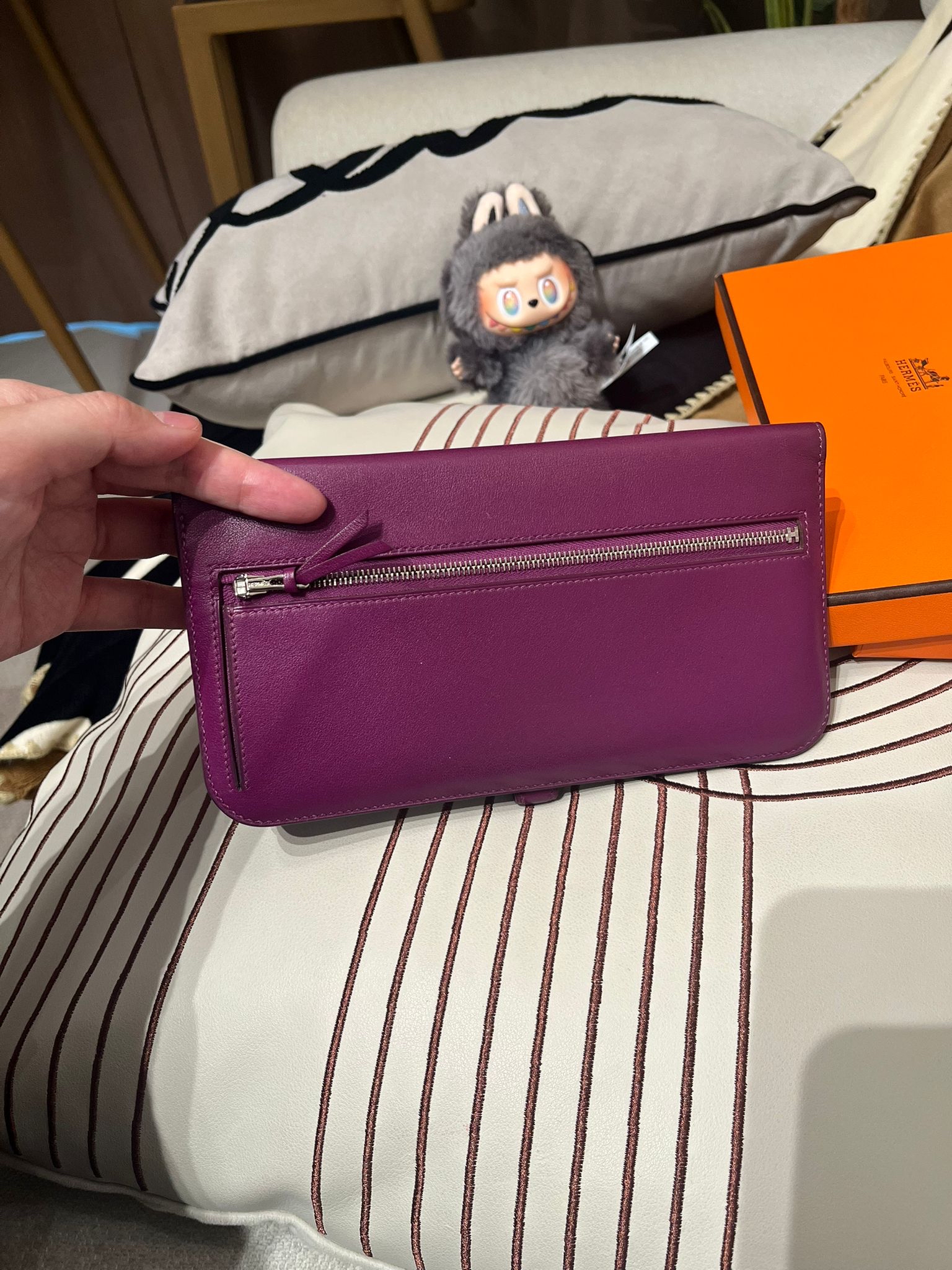 Hermes Dogon Wallet Stamp [R] 100%Authentic, 90%New ✅Box