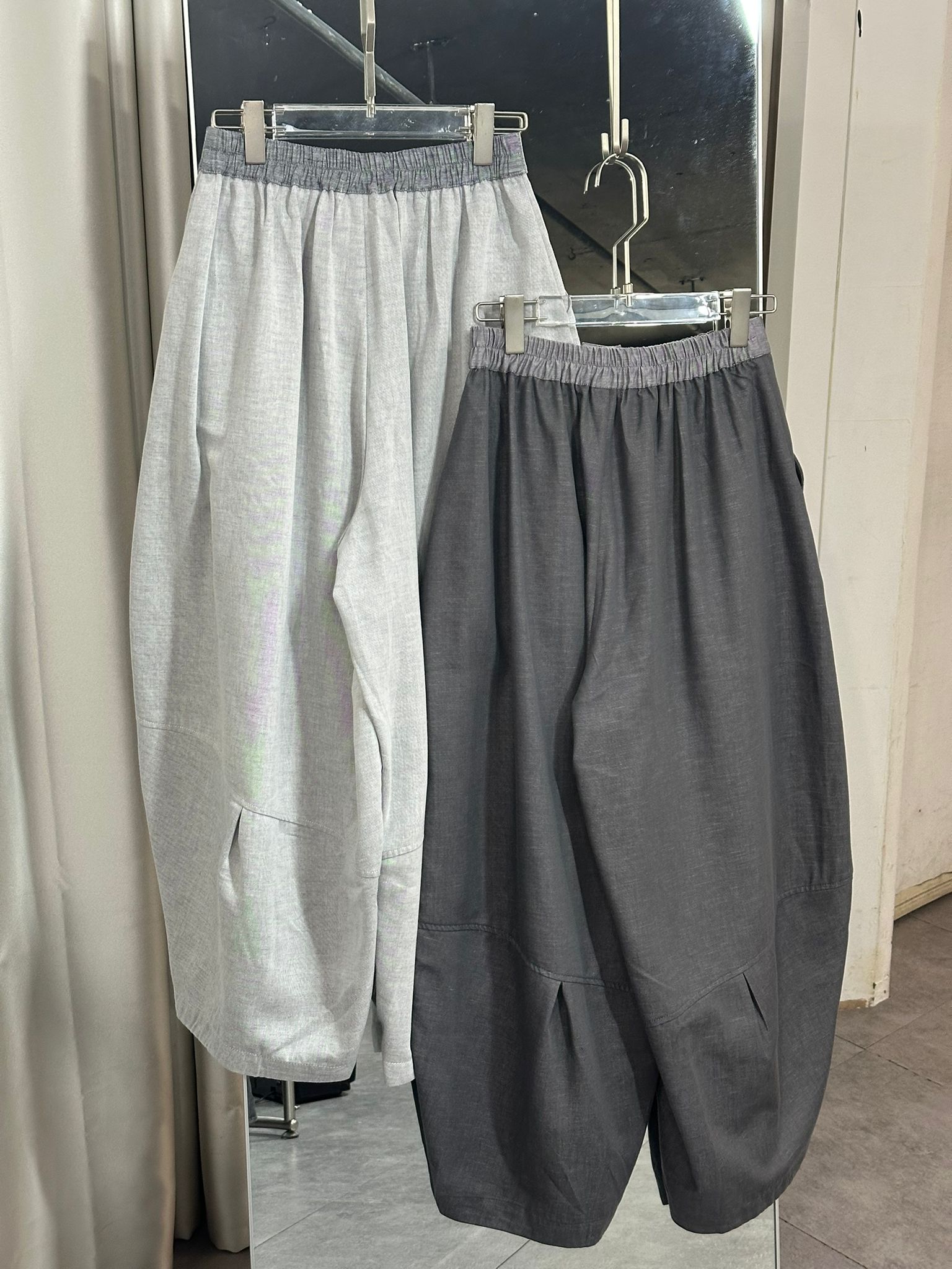 SS2602 時尚寬鬆亞麻休閒褲