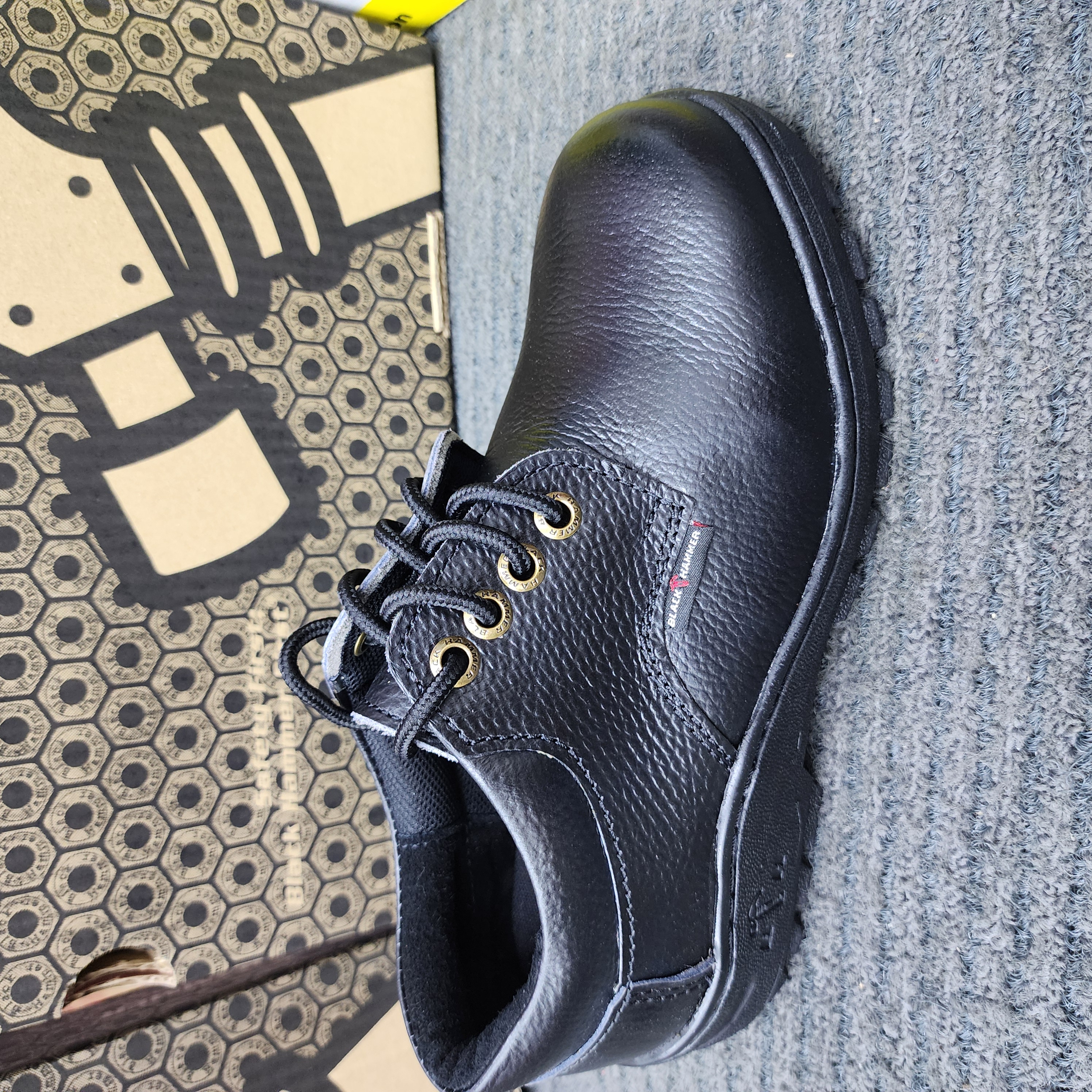 Black Hammer 2000 Series Low Cut Lace up Safety Shoes BH 2331 SIRIM DOSH Kasut Keselamatan