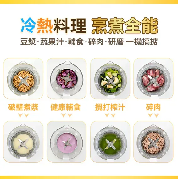 Yohome 7重降噪免濾萬用全家健康營養料理破壁機