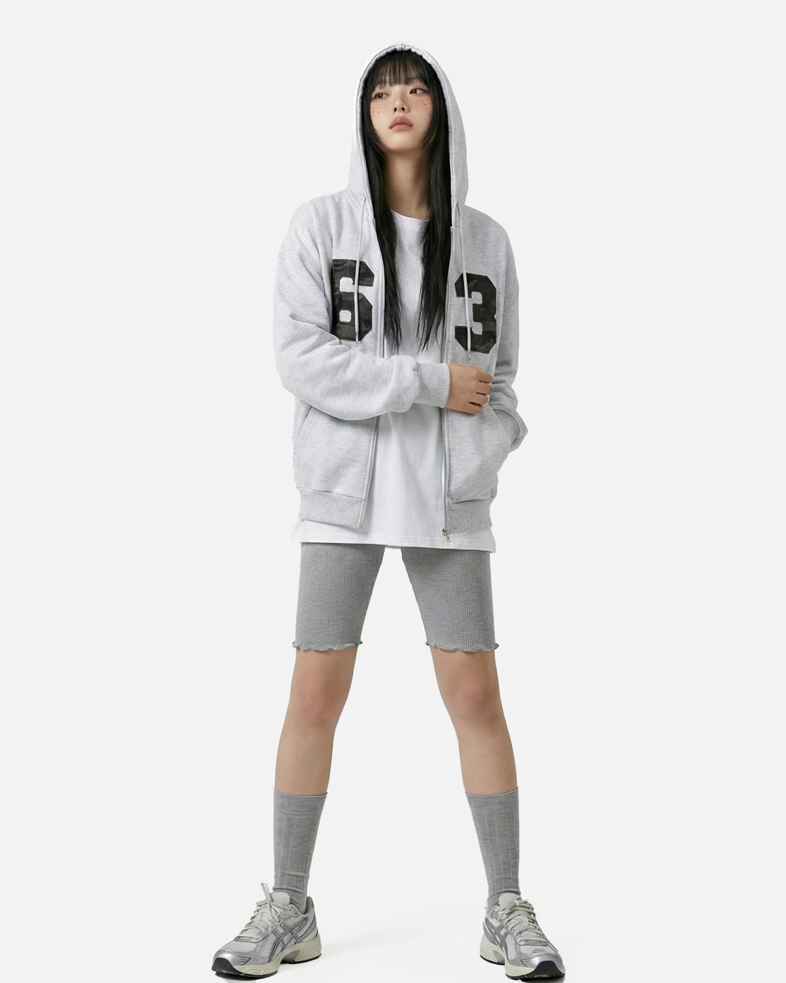 韓國迷彩雙拉鍊63 jacket 