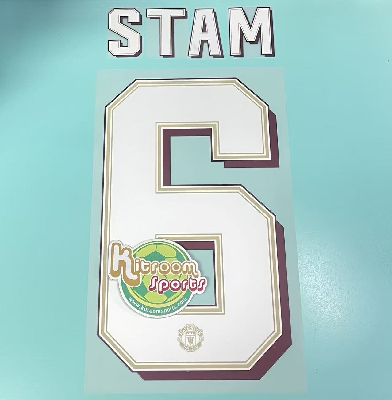 2019-20 Manchester United Home UCL Nameset #6 STAM