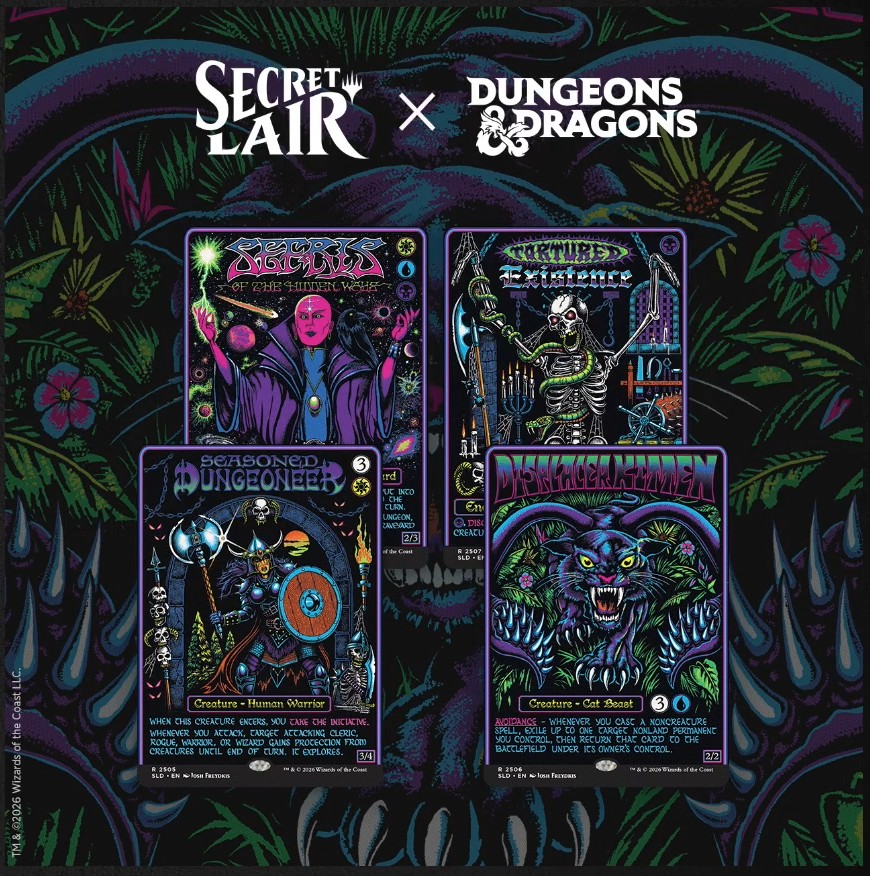 Secret Lair x Dungeons & Dragons®: Black Lights & Dark Dungeons