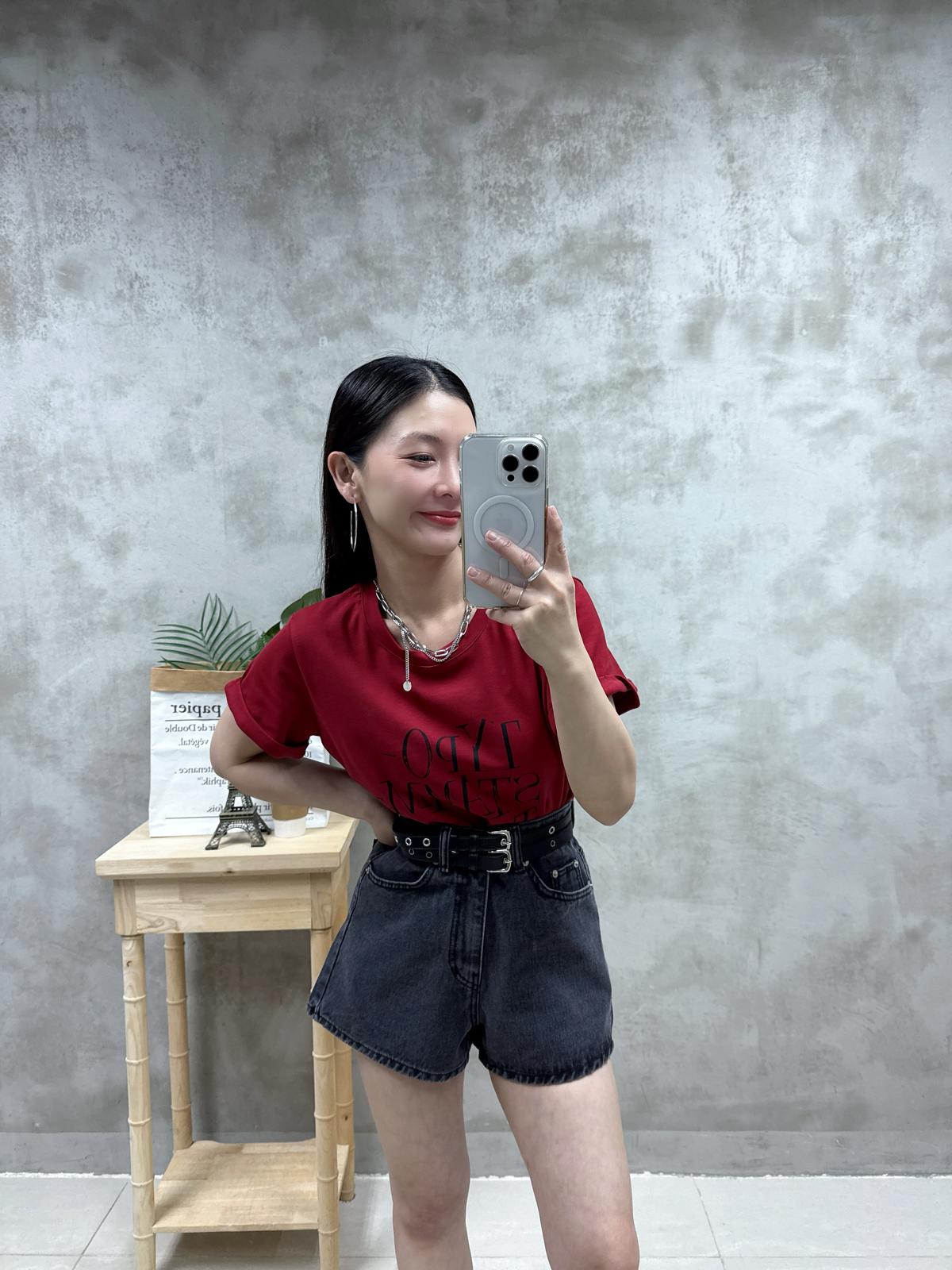 D21洗水短牛仔褲