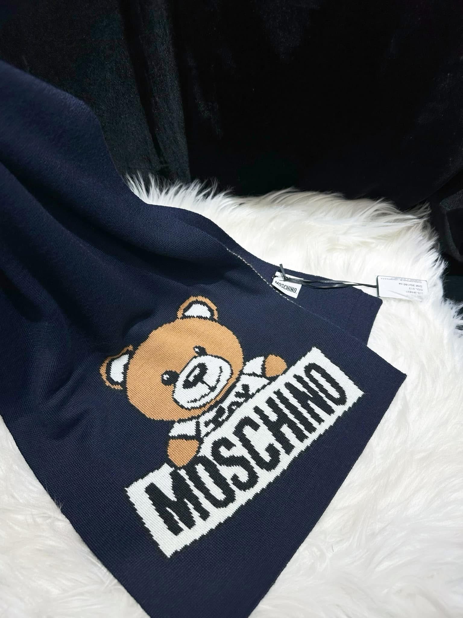 Moschino scarf Bear/navy