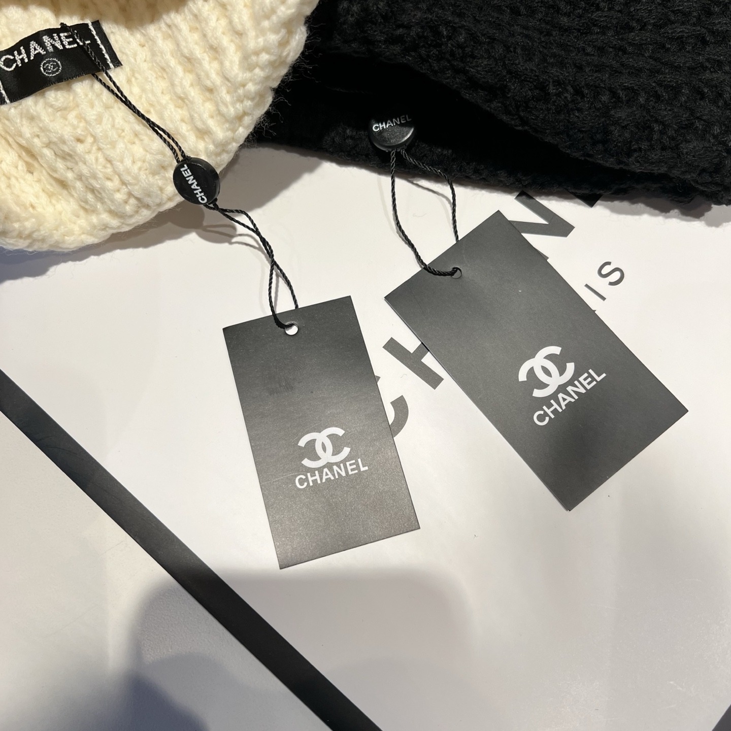 【原單】CHANEL 羊絨針織冷帽