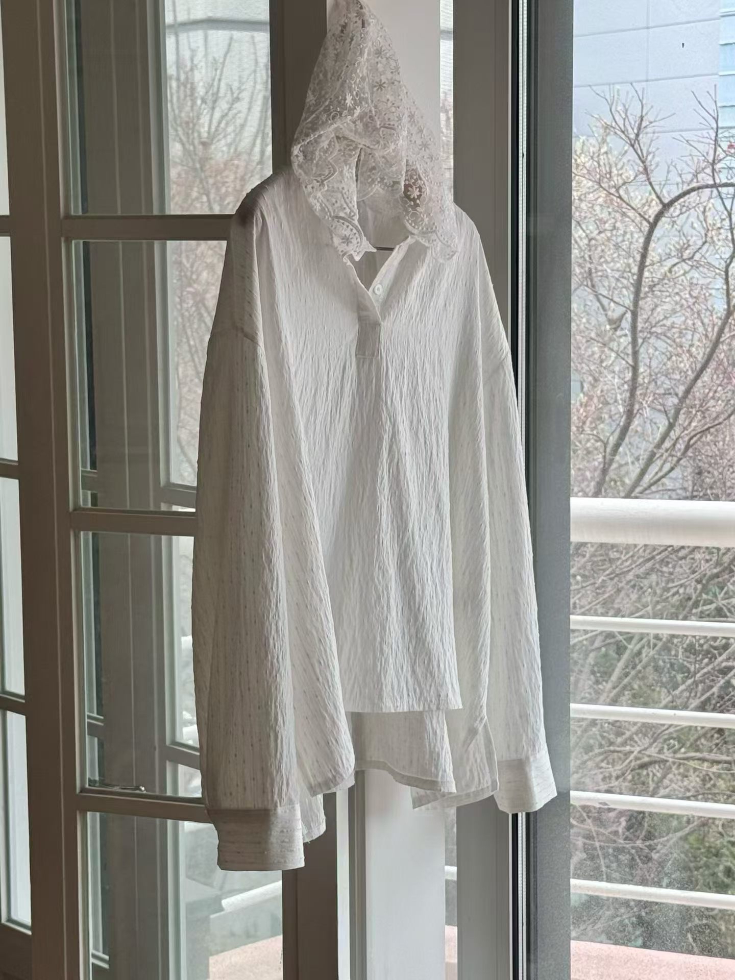 東大門女裝 | Lace hoodie shirt