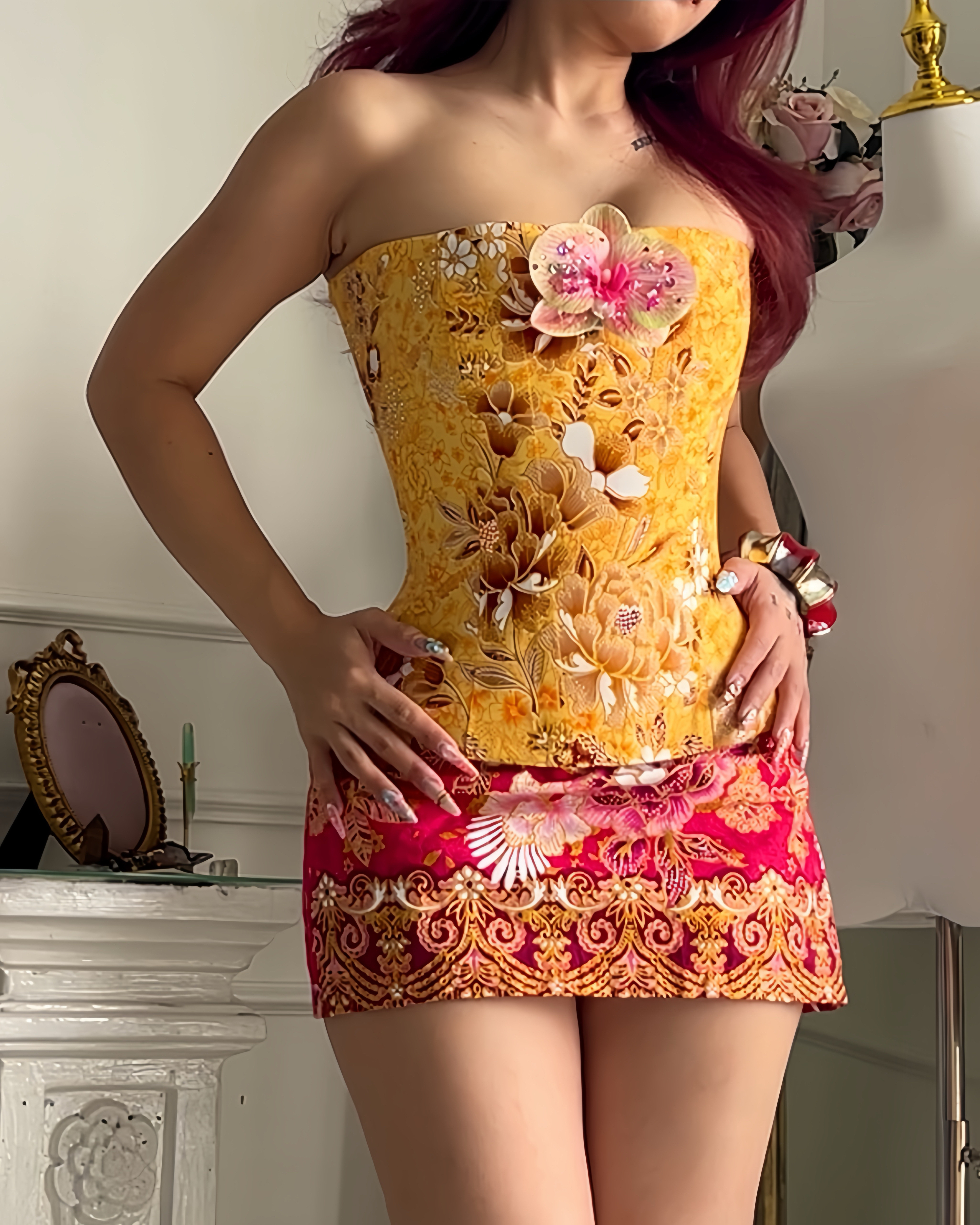Reversible Longline Corset in Sunshine Yellow - Limited Edition