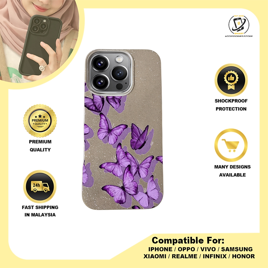 BLING CASE PHONE FOR IPHONE - DESIGN BUTTERFLY A