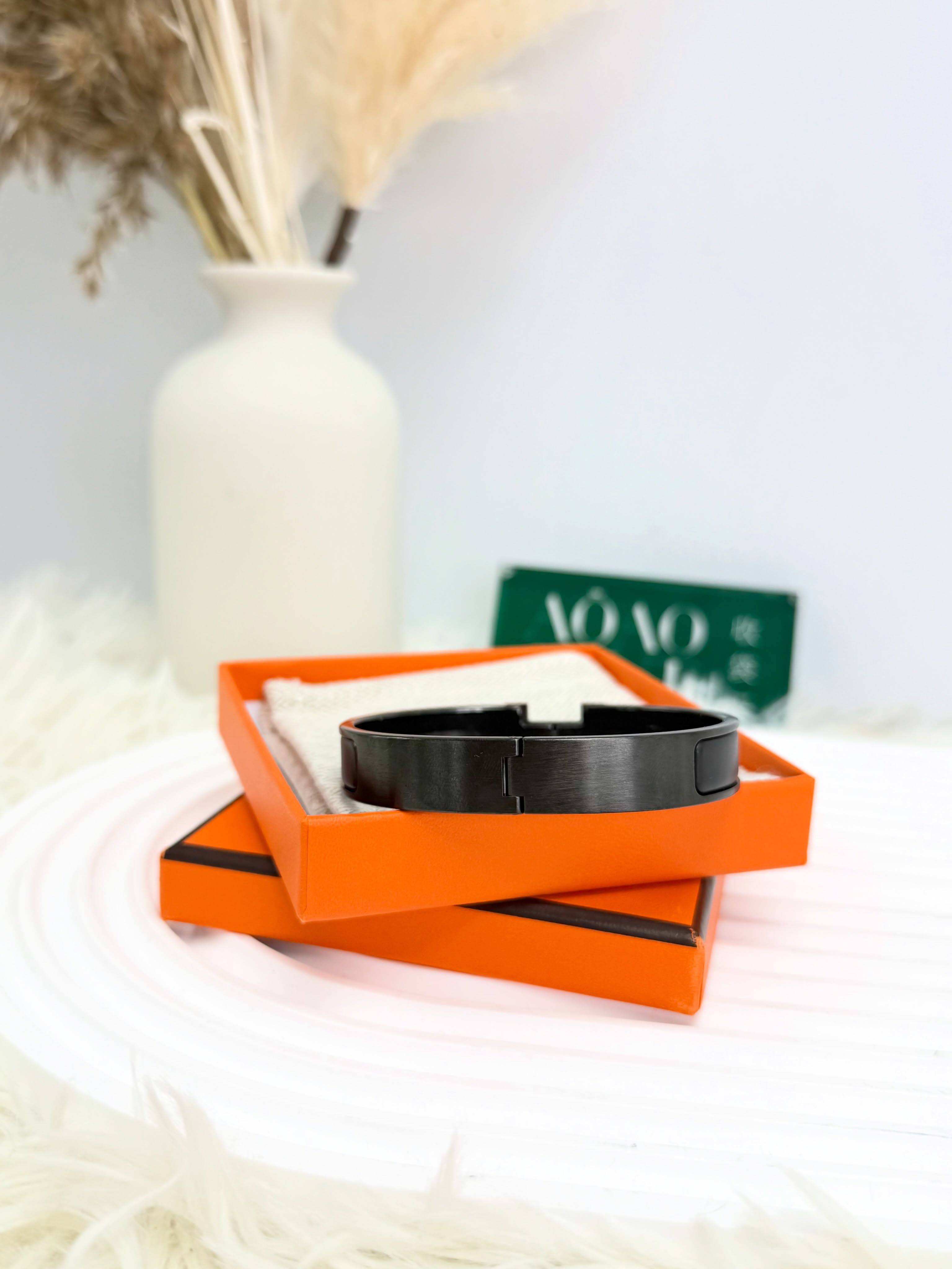 Hermes👜 PRE OWNED 🛍️全黑 黑武士H手鈪🖤有塵袋有盒