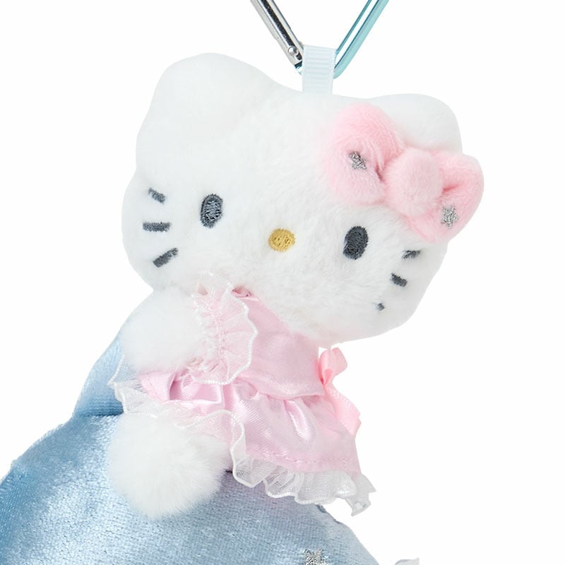 現貨｜Sanrio Hello Kitty 閃亮海豚系列 日版 吊飾 毛公仔 連心形扣 (13313-2)