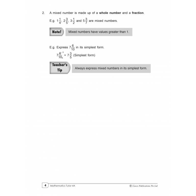 Primary Maths Tutor 4A Volume 2 - 2nd Edition