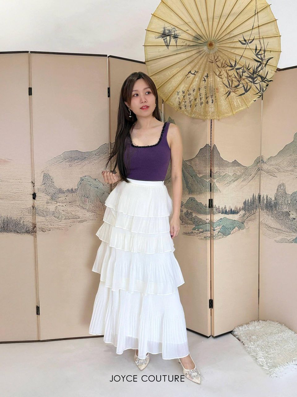 吊带胸垫背心 T0134