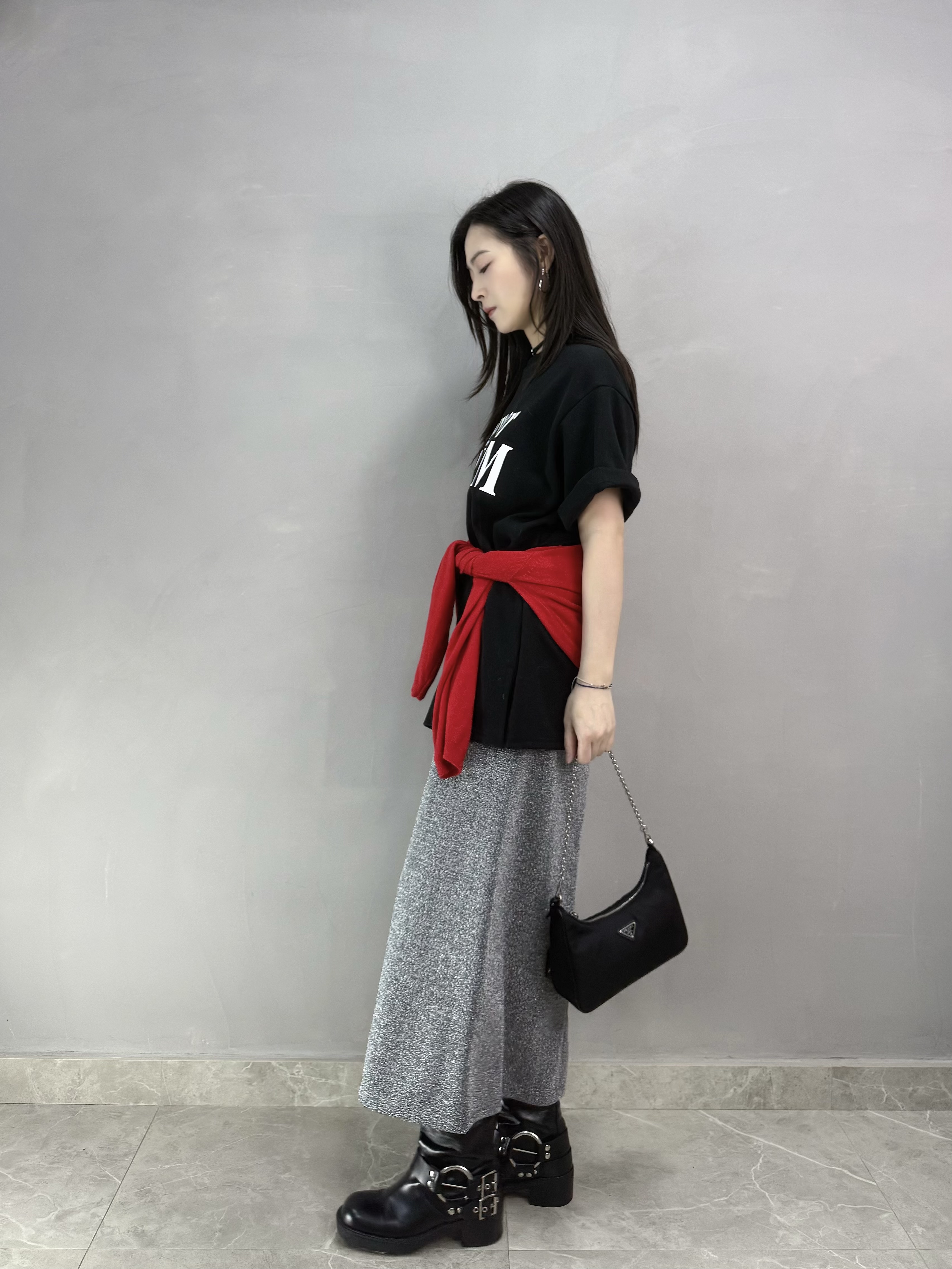 G74 never短袖開叉tee